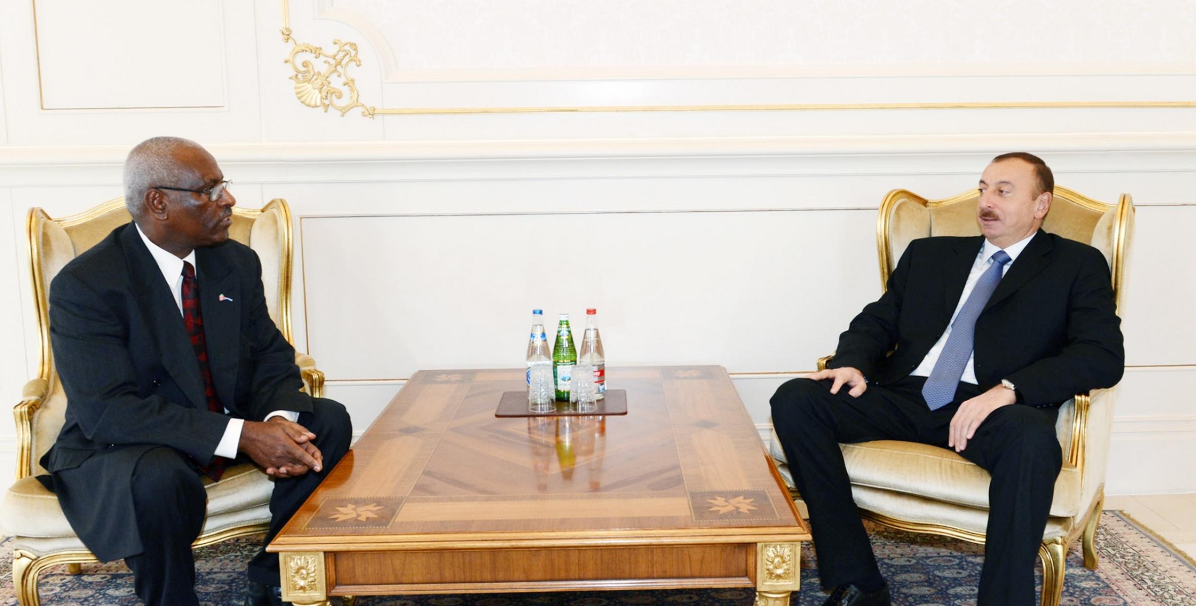 Ilham Aliyev accepted the credentials of a newly-appointed Ambassador Extraordinary and Plenipotentiary of the State of Eritrea to Azerbaijan