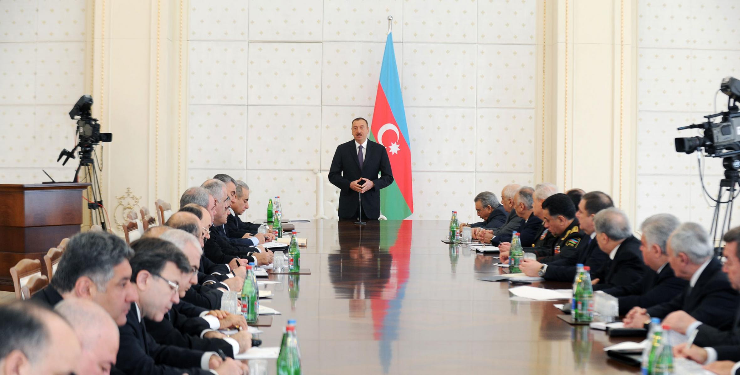 Ilham Aliyev chaired a meeting of the Cabinet of Ministers on the results of socioeconomic development in 2011