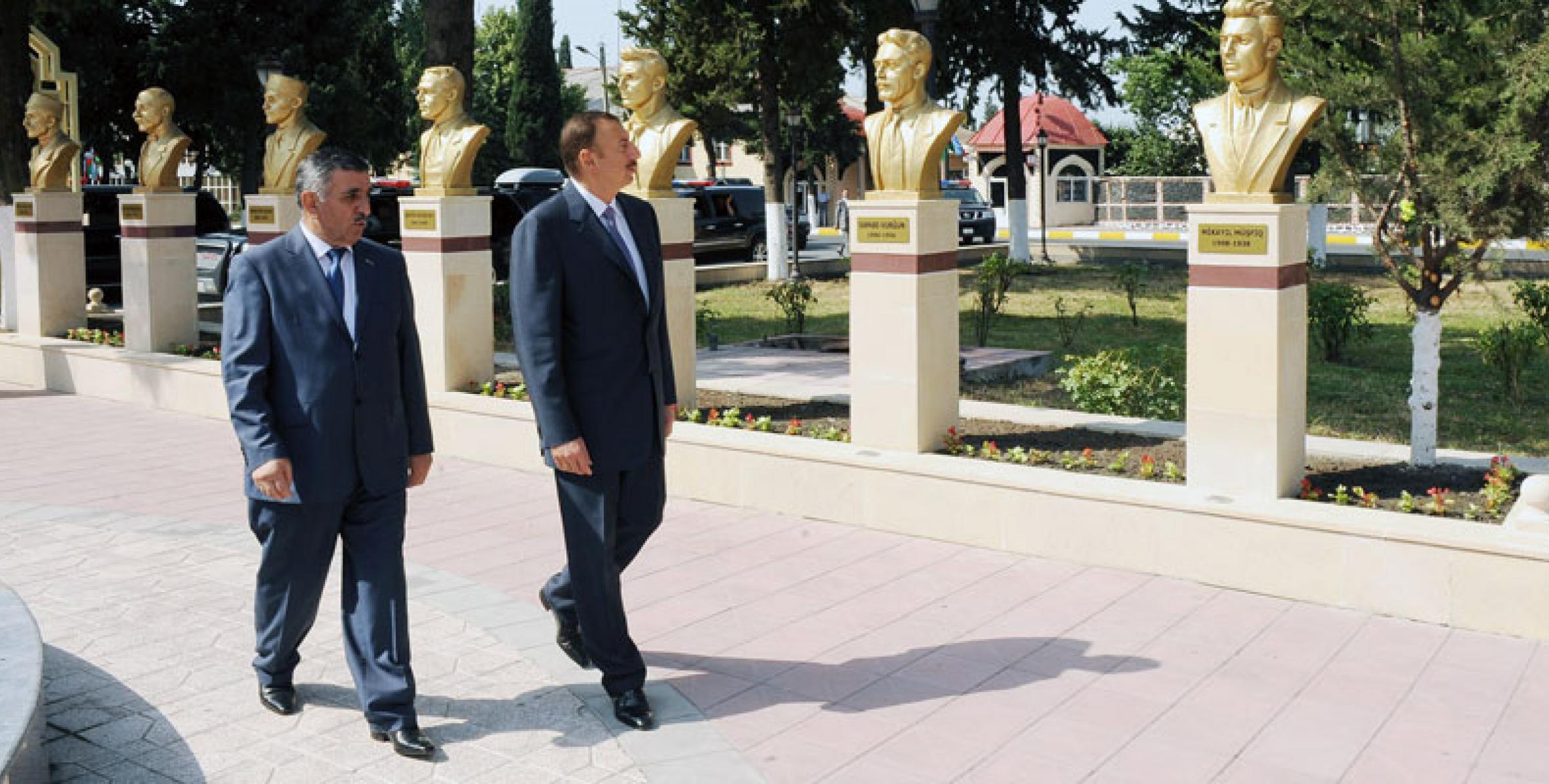 Ilham Aliyev toured the Zagatala regional House of Culture