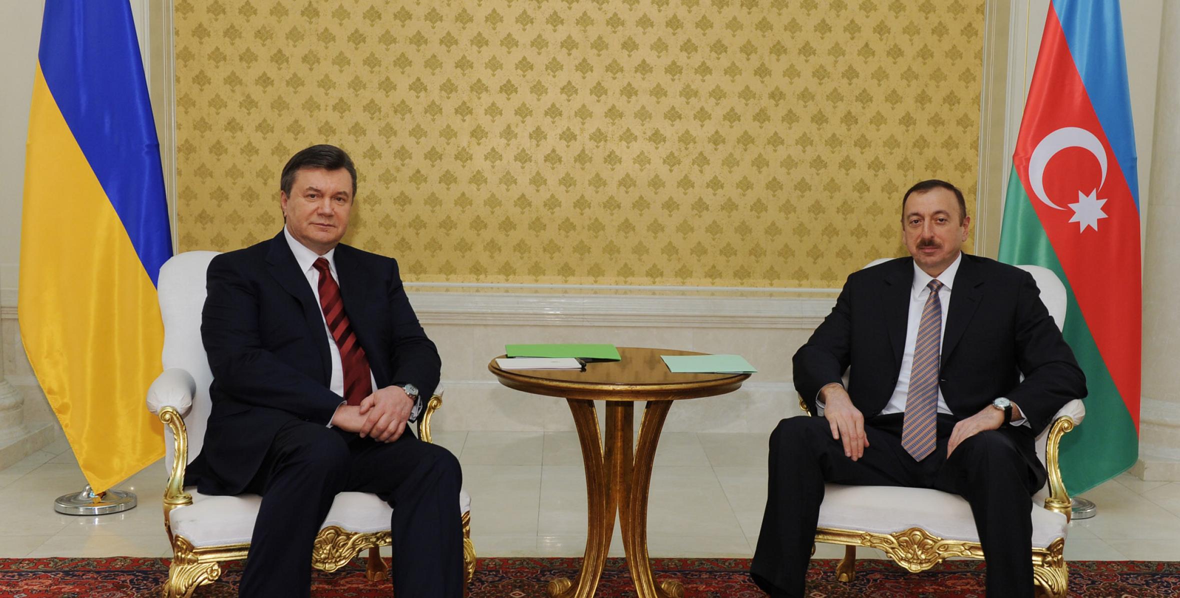 Встреча Ильхама Алиева и Президента Украины Виктора Януковича один на один