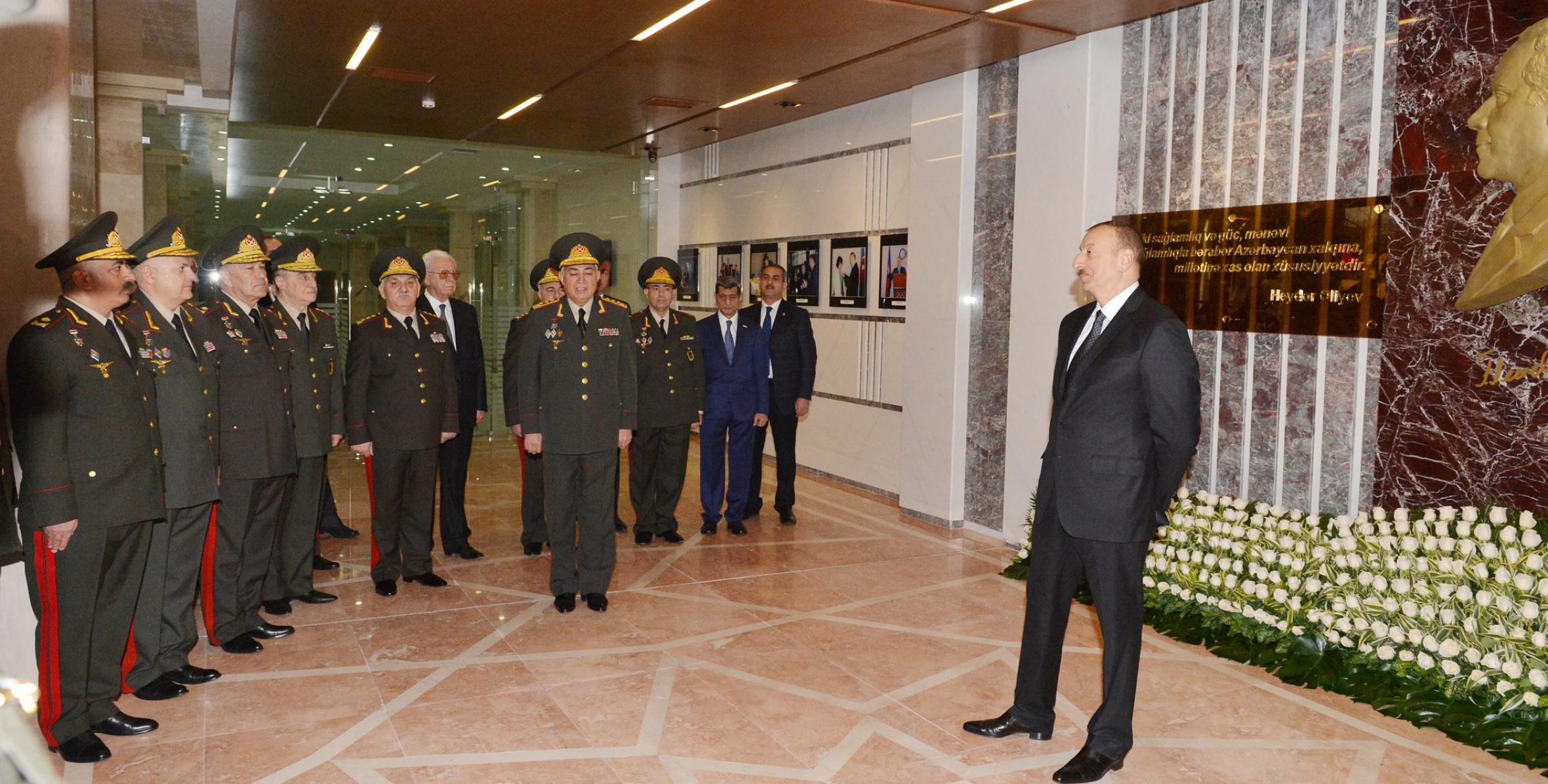 Speech by Ilham Aliyev at the opening of a sports center military camp of the Special State Protection Service
