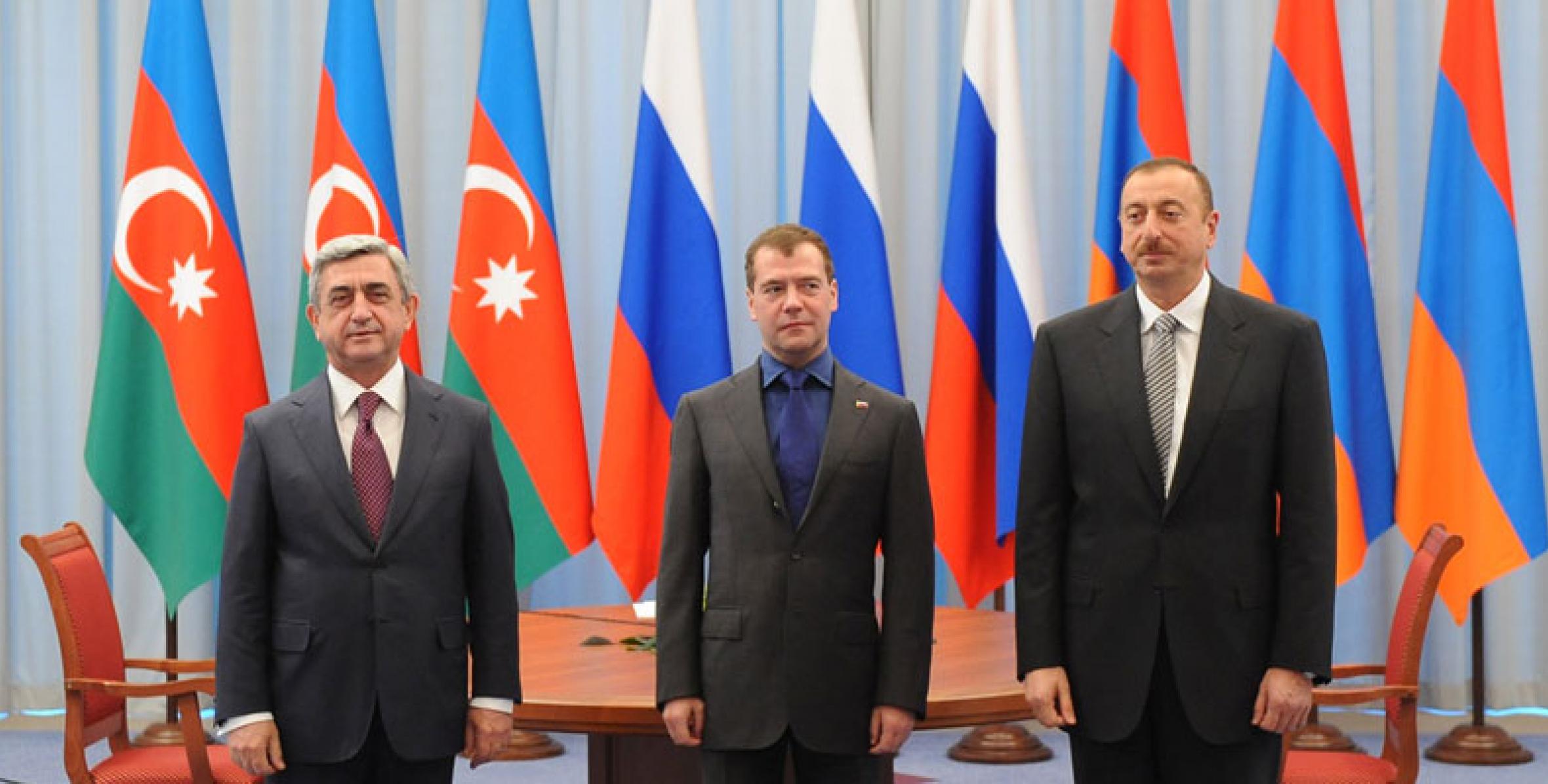 The meeting between the Presidents of Azerbaijan, Russia and Armenia held in Astrakhan