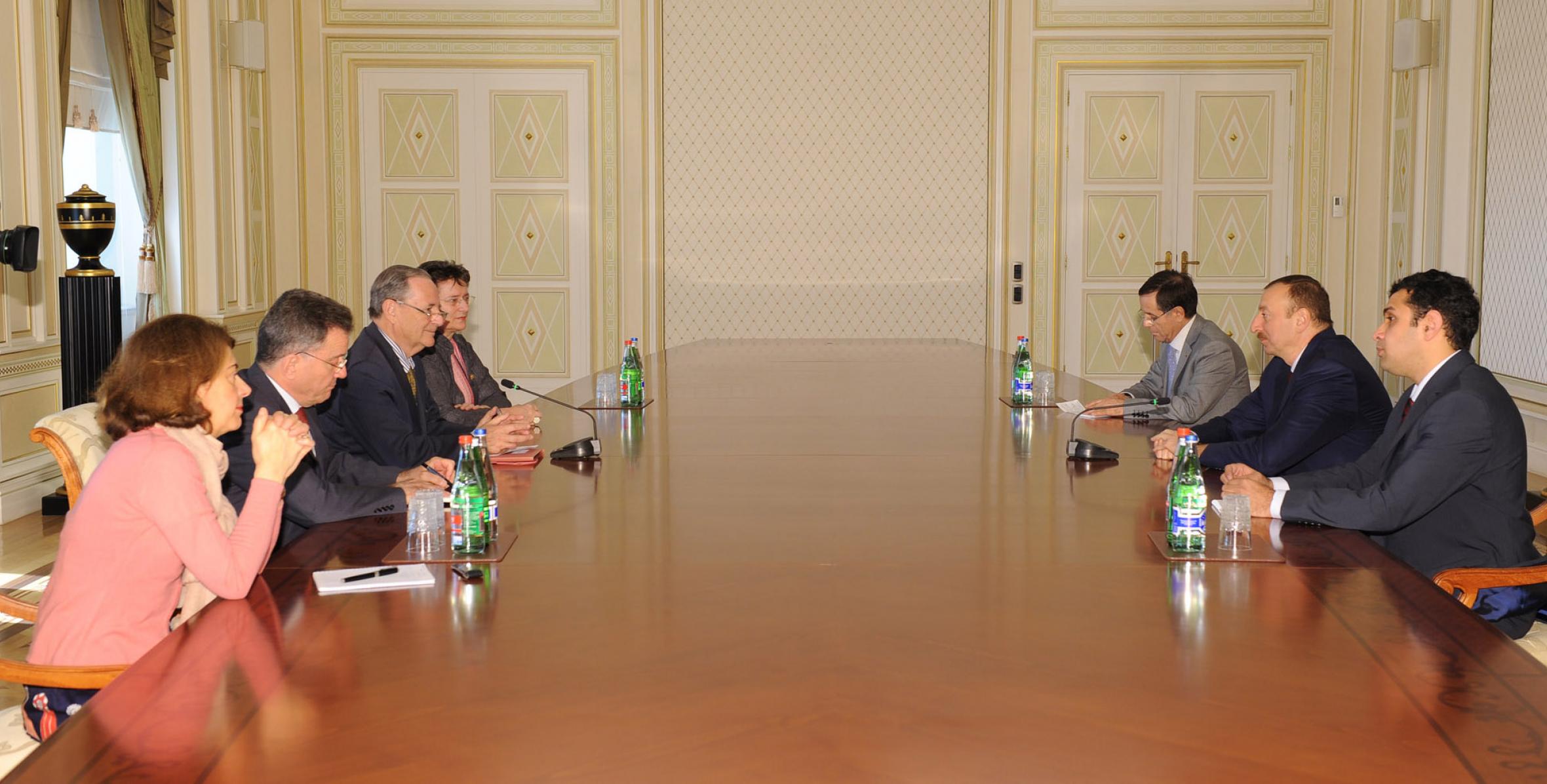 Ilham Aliyev received a delegation led by the chairman of the France-Caucasus friendship group of the French Senate