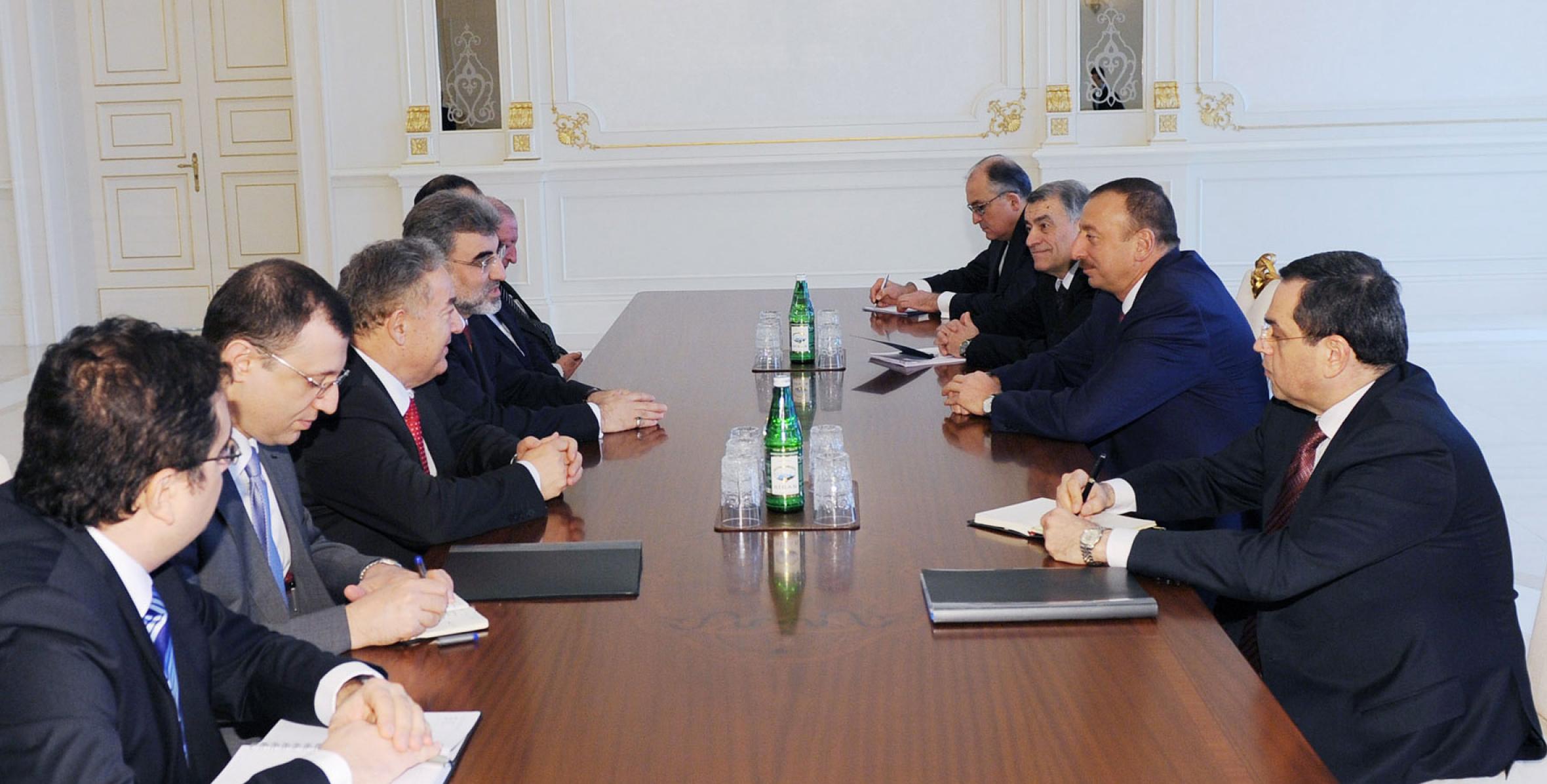 Ilham Aliyev received a delegation led by Taner Yildiz, Minister of Energy and Natural Resources of Turkey