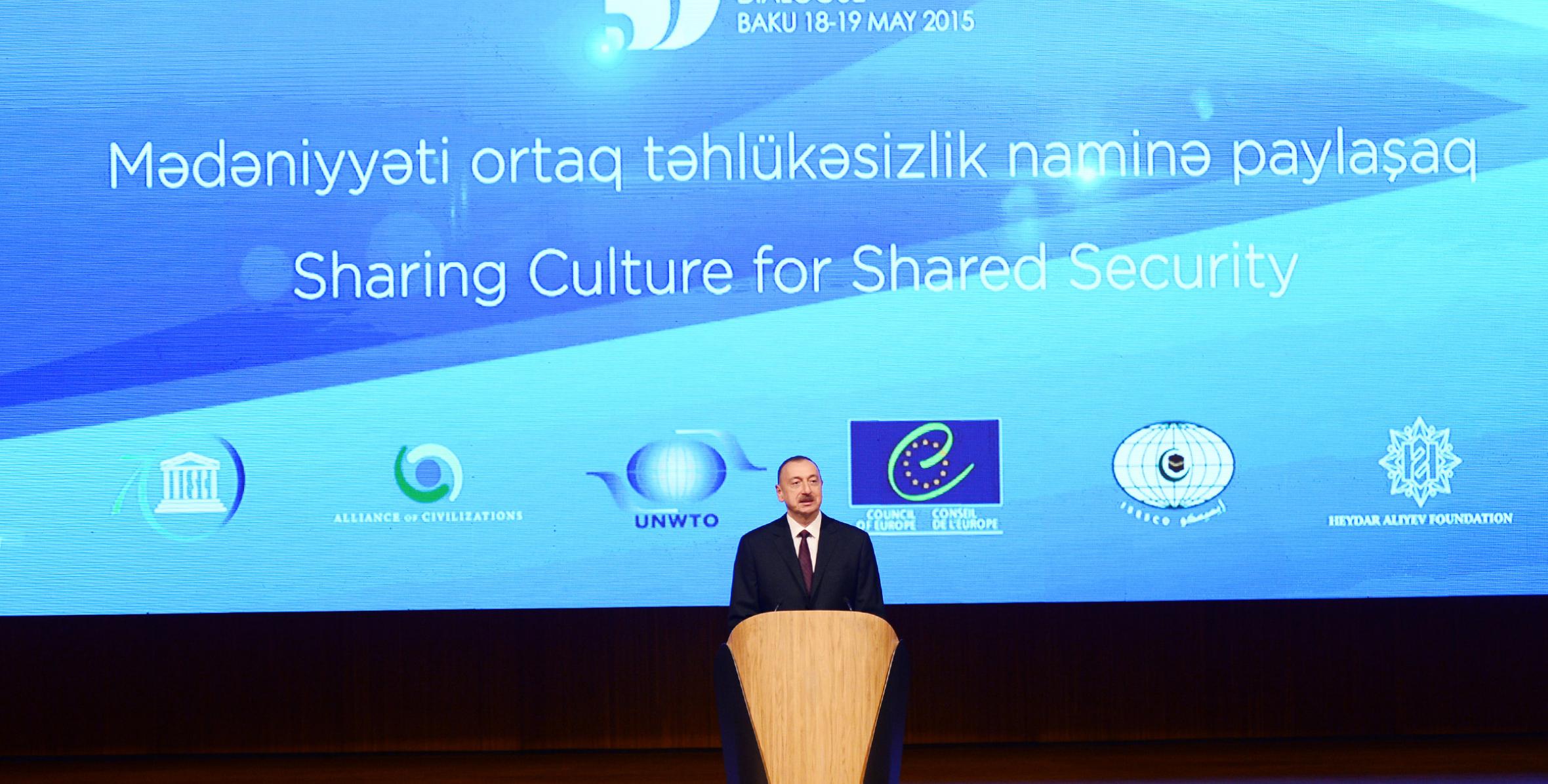 Ilham Aliyev attended the opening of the 3rd World Forum on Intercultural Dialogue