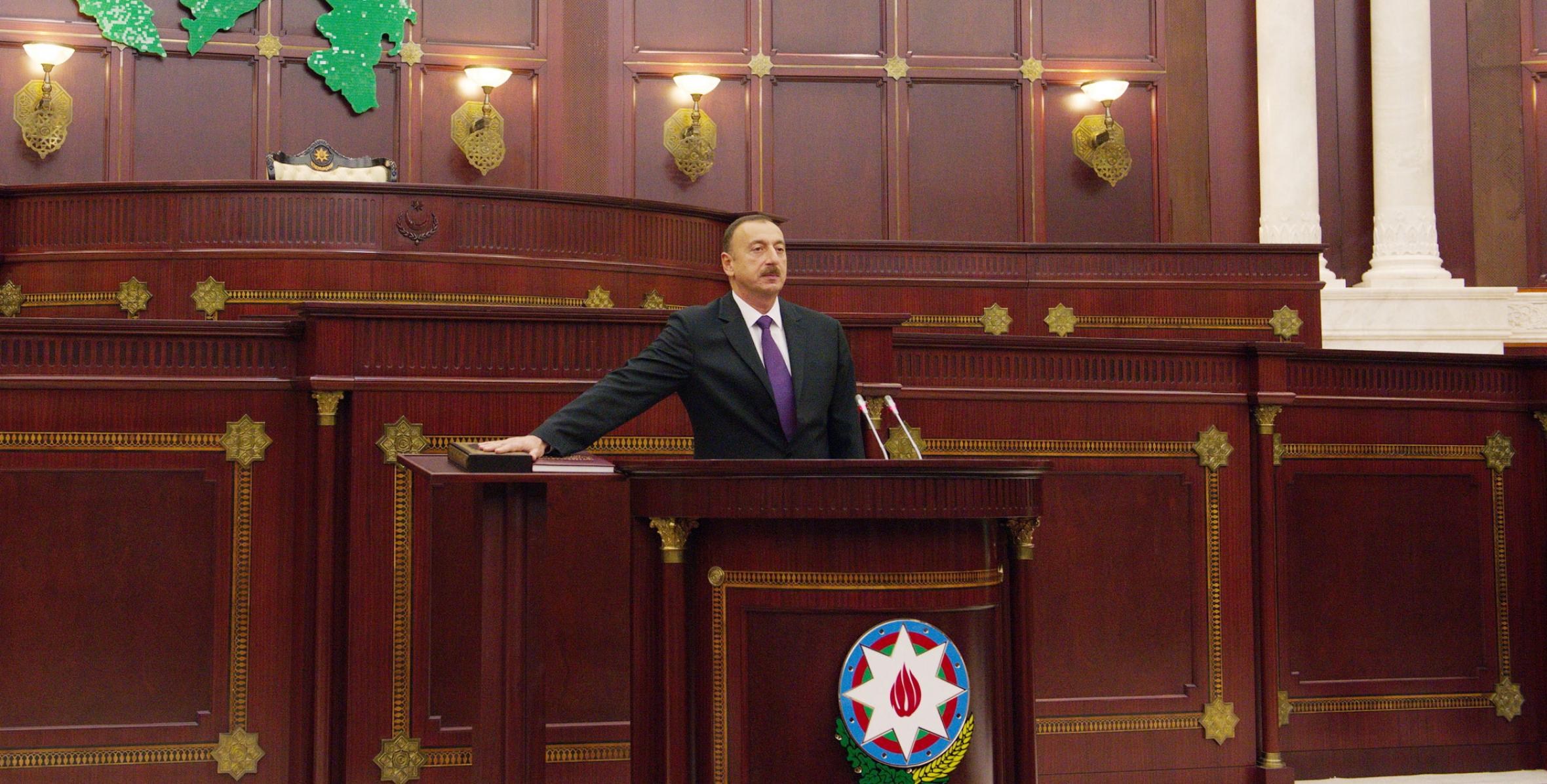 Speech by President of the Republic of Azerbaijan Ilham Aliyev at the inauguration ceremony