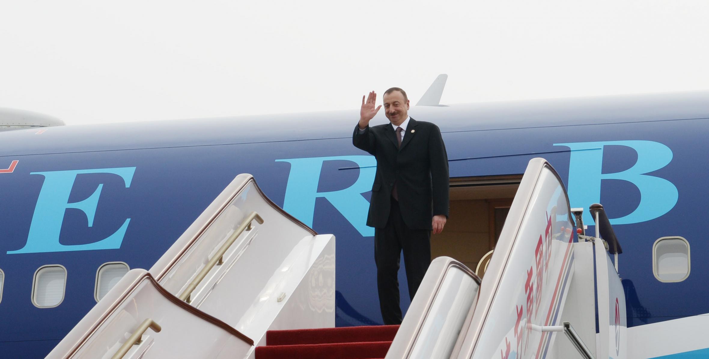 Завершился рабочий визит Ильхама Алиева в Китайскую Народную Республику