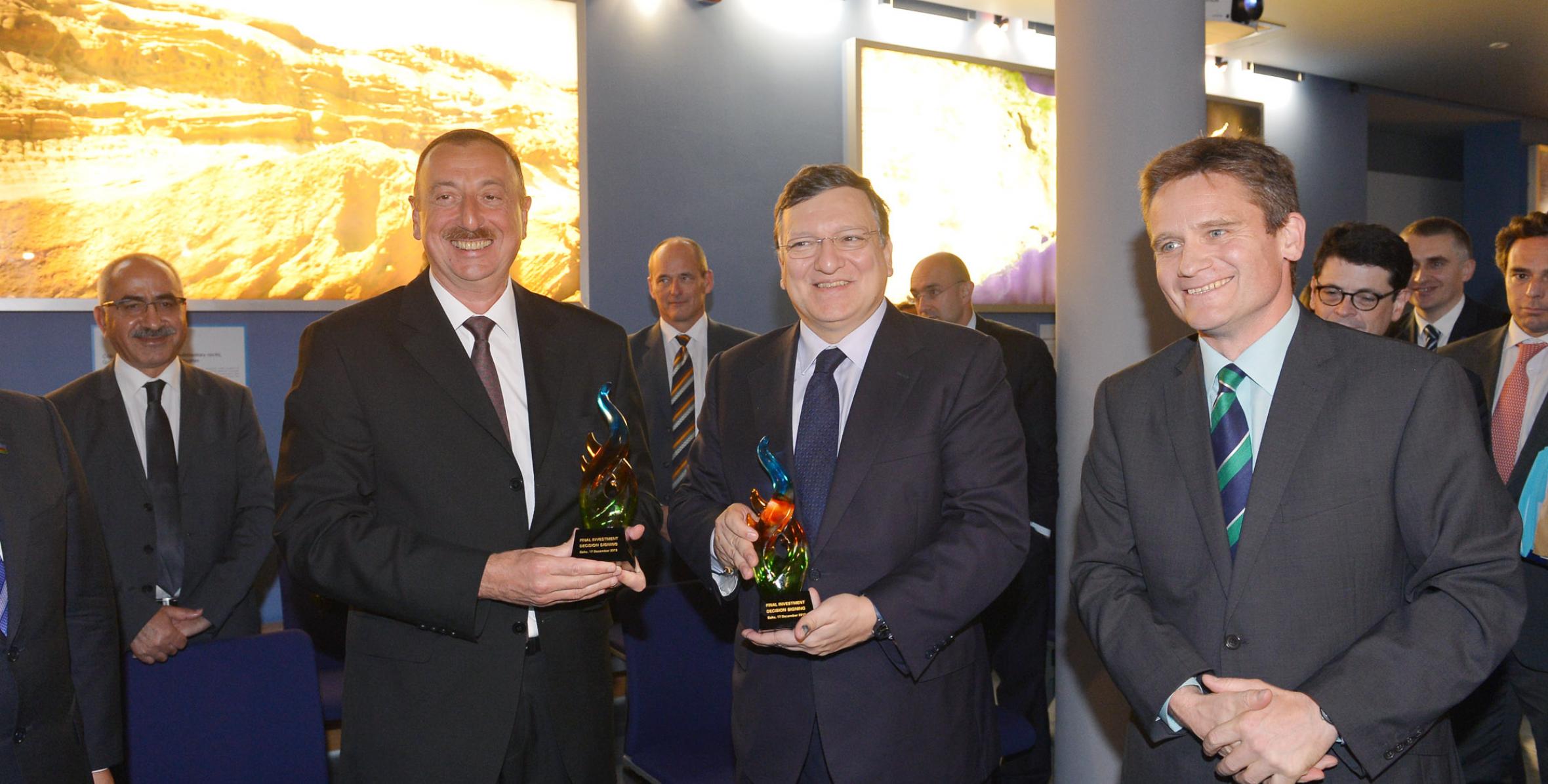 Ilham Aliyev and President of the European Commission Jose Manuel Barroso visited the Sangachal Terminal