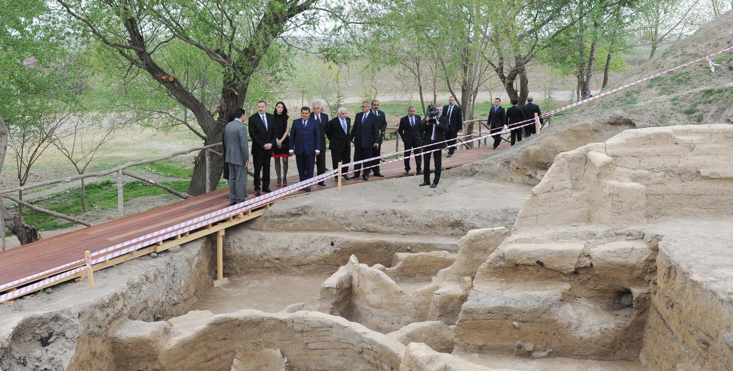 Ilham Aliyev visited the archaeological site of the Neolithic period Goytapa in Tovuz District
