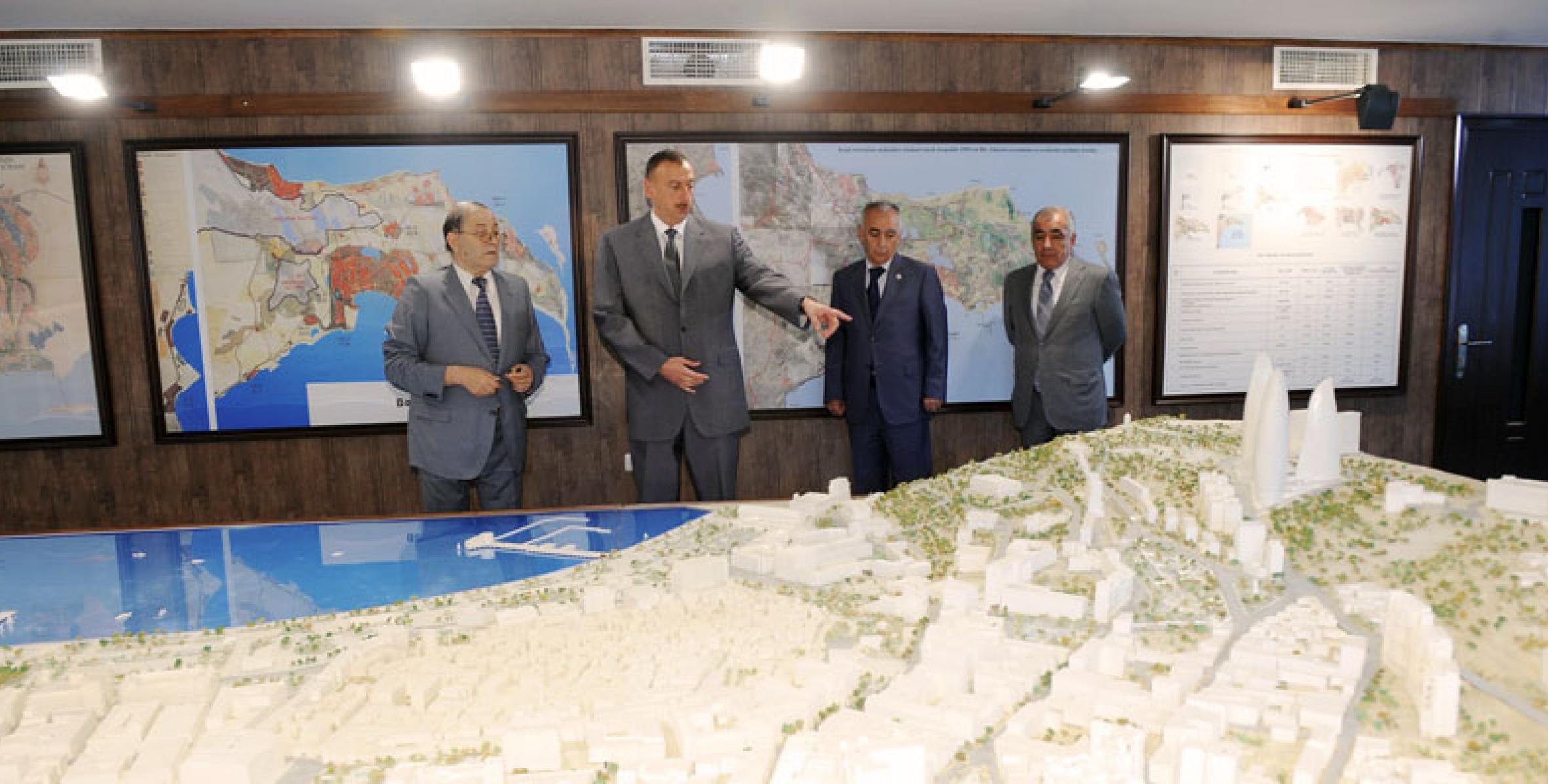 Ilham Aliyev inspected the territorial development plan of Baku