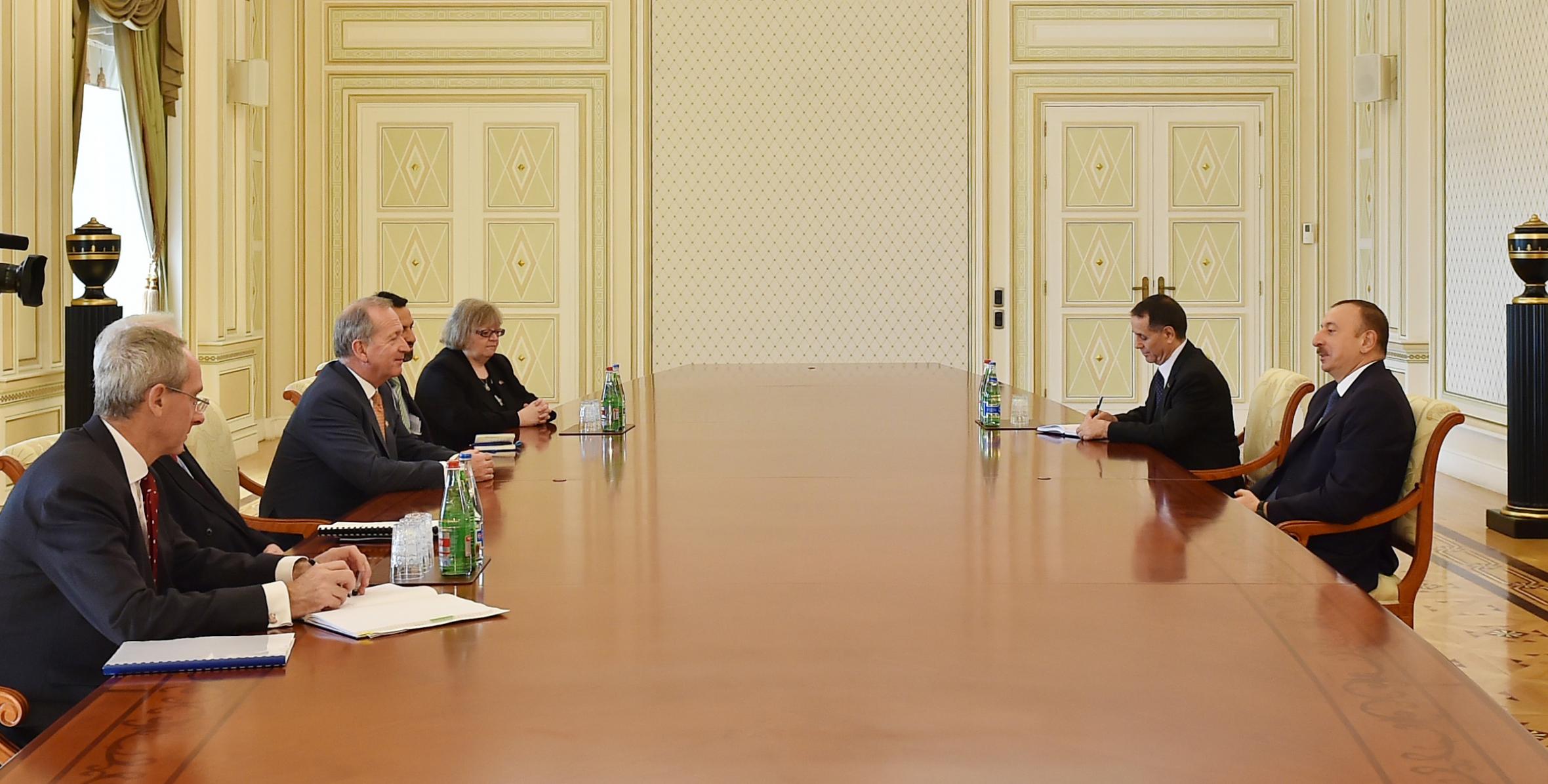 Ilham Aliyev received a delegation led by the Lord Mayor of London