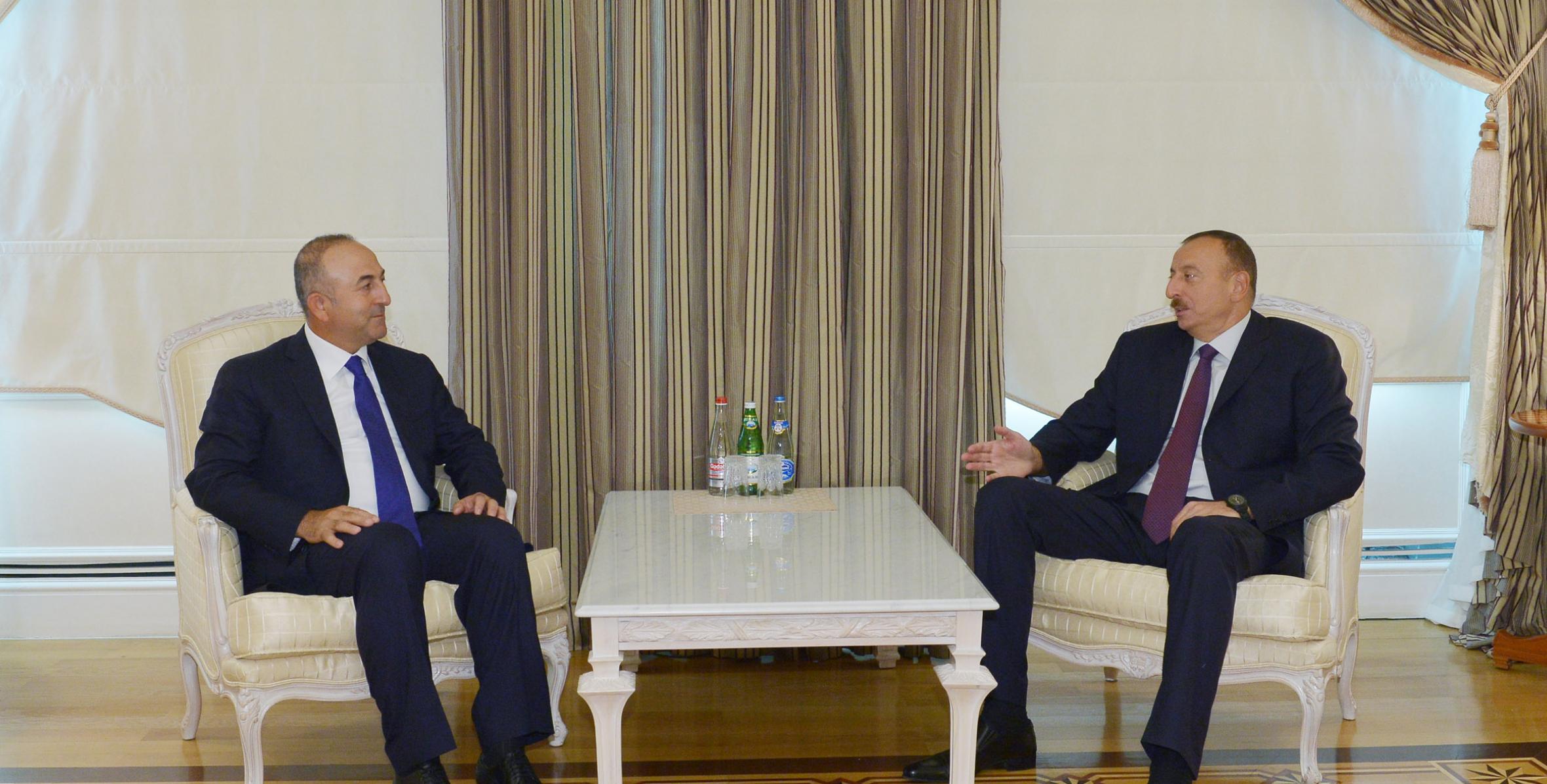 Ilham Aliyev received the Minister for European Union Affairs of Turkey