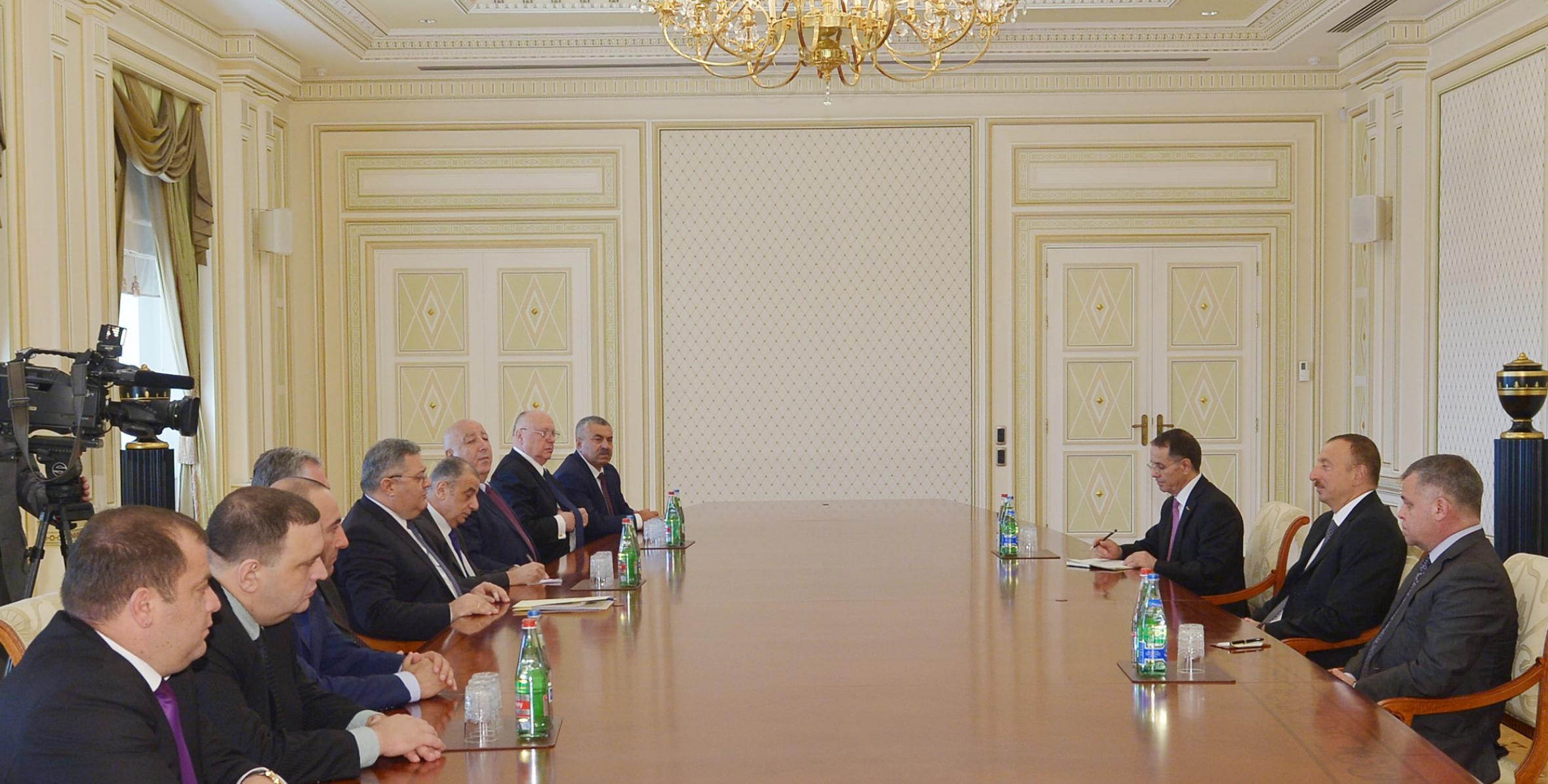 Ilham Aliyev received a delegation led by the Speaker of the Parliament of Georgia