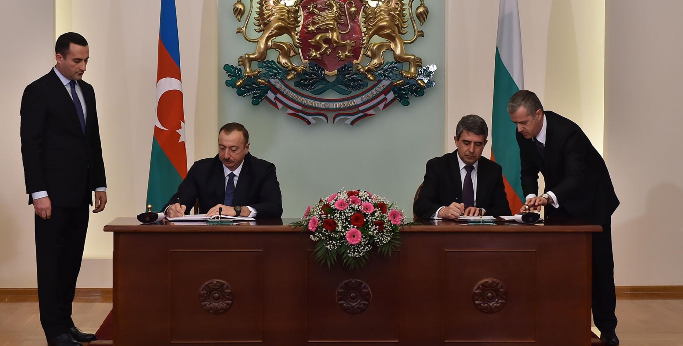 Azerbaijan, Bulgaria signed the Joint Declaration on Strategic Partnership
