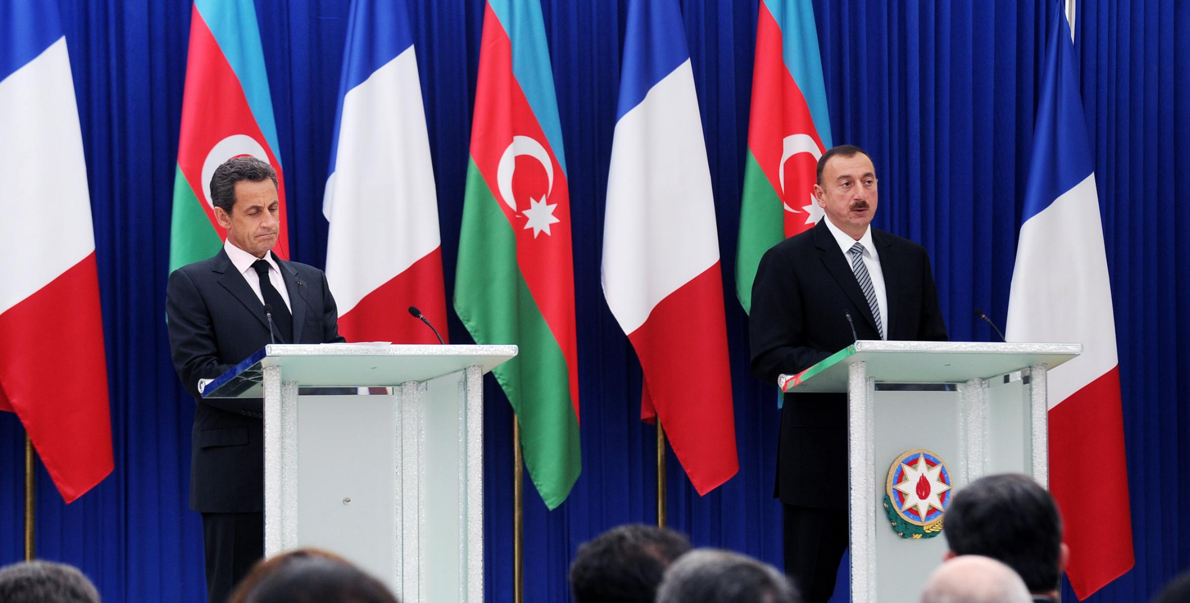 Речь Ильхама Алиева на церемонии закладки фундамента Французского лицея в Баку