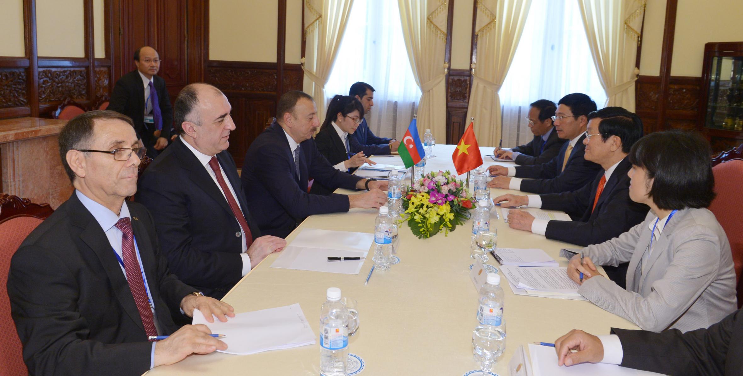 Состоялась встреча Ильхама Алиева и Президента Вьетнама Чыонга Тан Шанга в узком составе