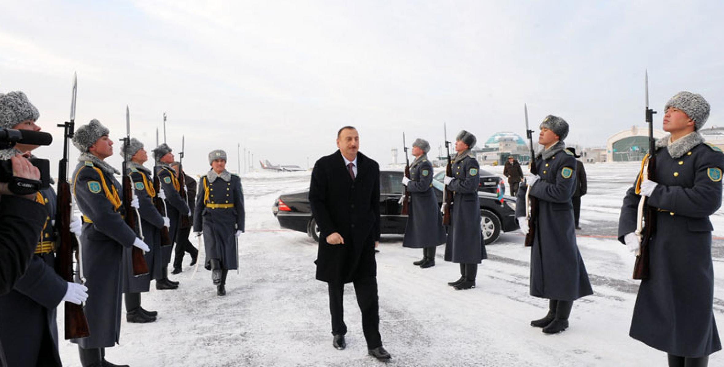 Visit of Ilham Aliyev to Kazakhstan ended