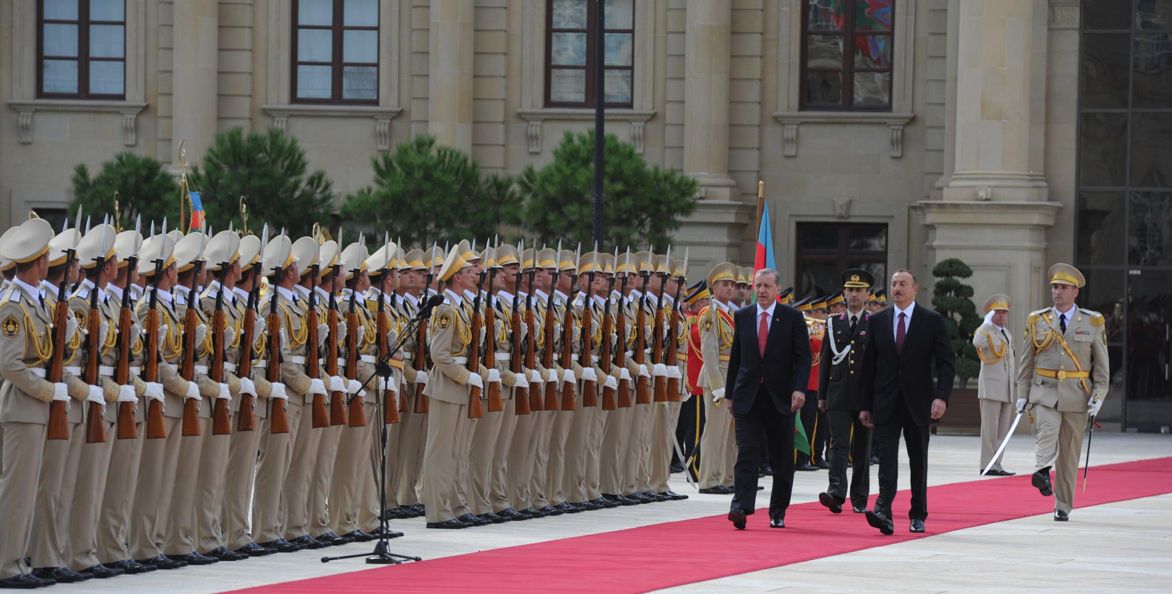 Official welcoming ceremony for President of Turkey Recep Tayyip Erdogan was held