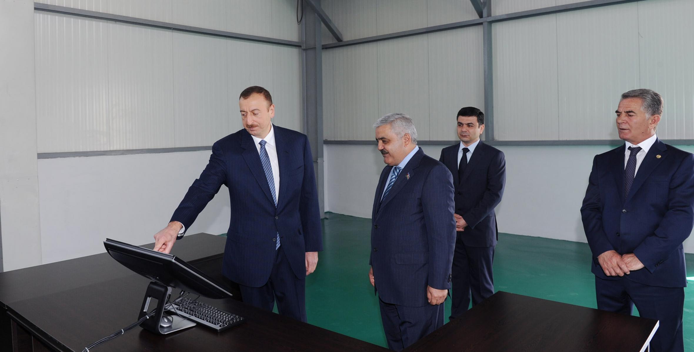 Ilham Aliyev attended the opening of the Astara gas compressor station
