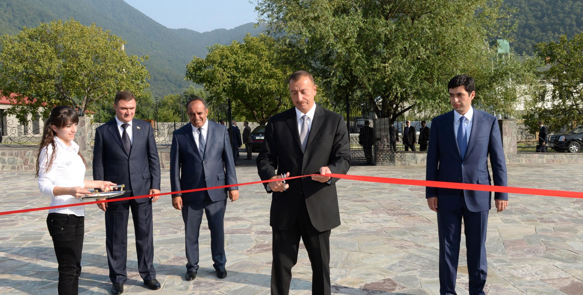 Ilham Aliyev attended the opening of a conference center at the El Resort Hotel in Gakh