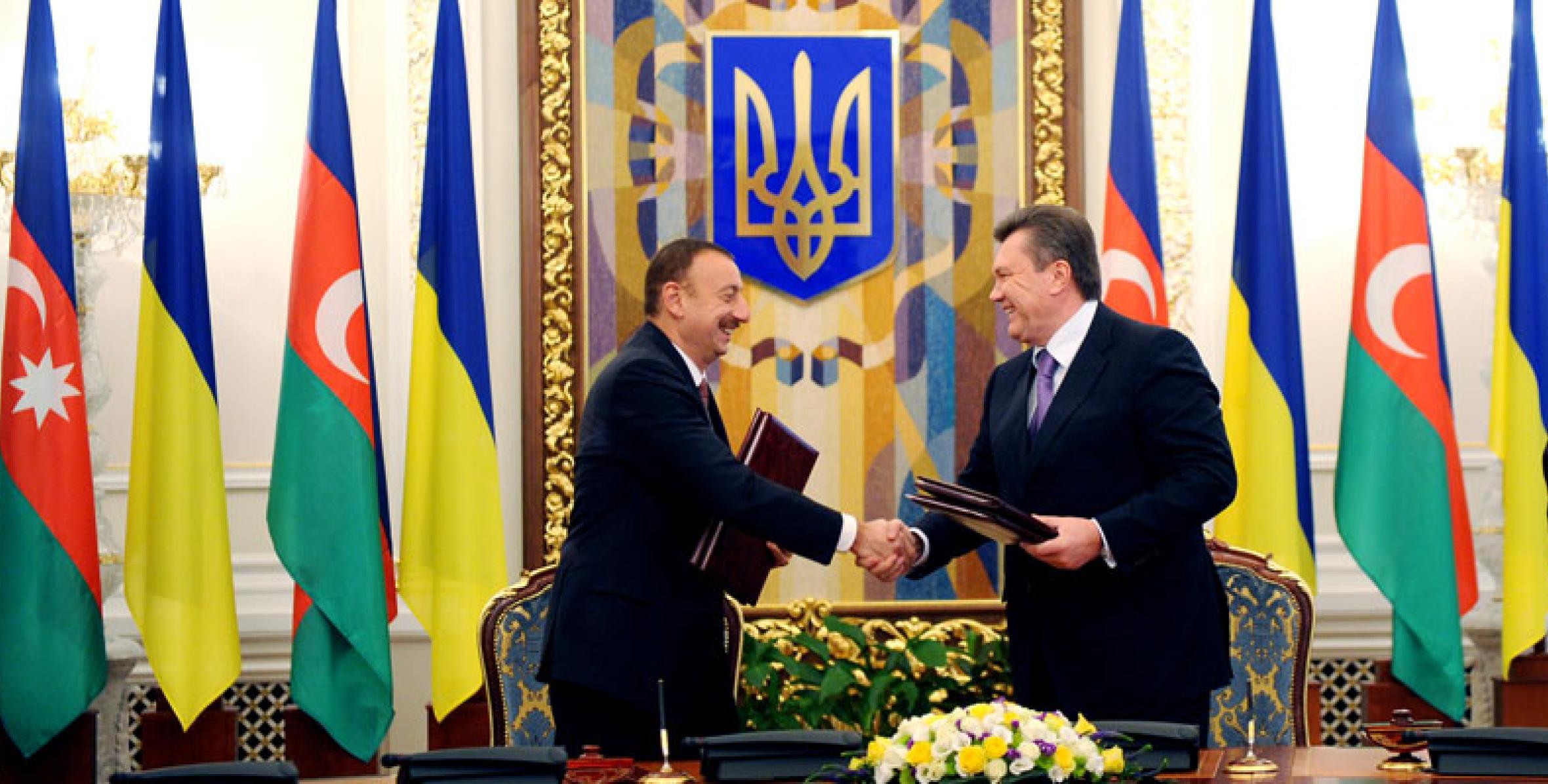 Signature ceremony of Azerbaijan-Ukraine documents took place