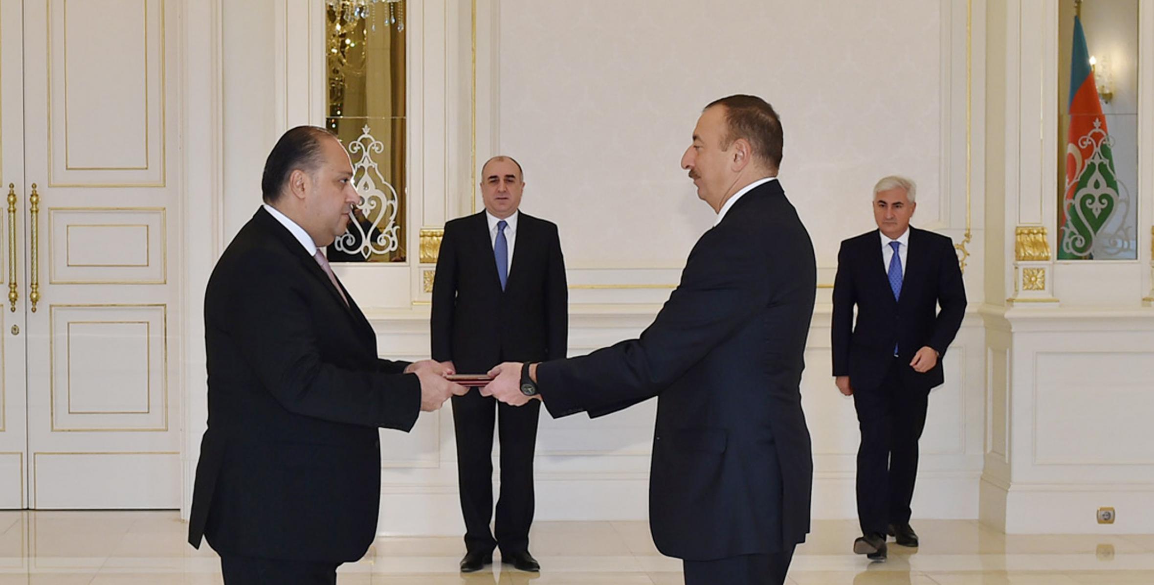 Ilham Aliyev received the newly-appointed Jordanian Ambassador
