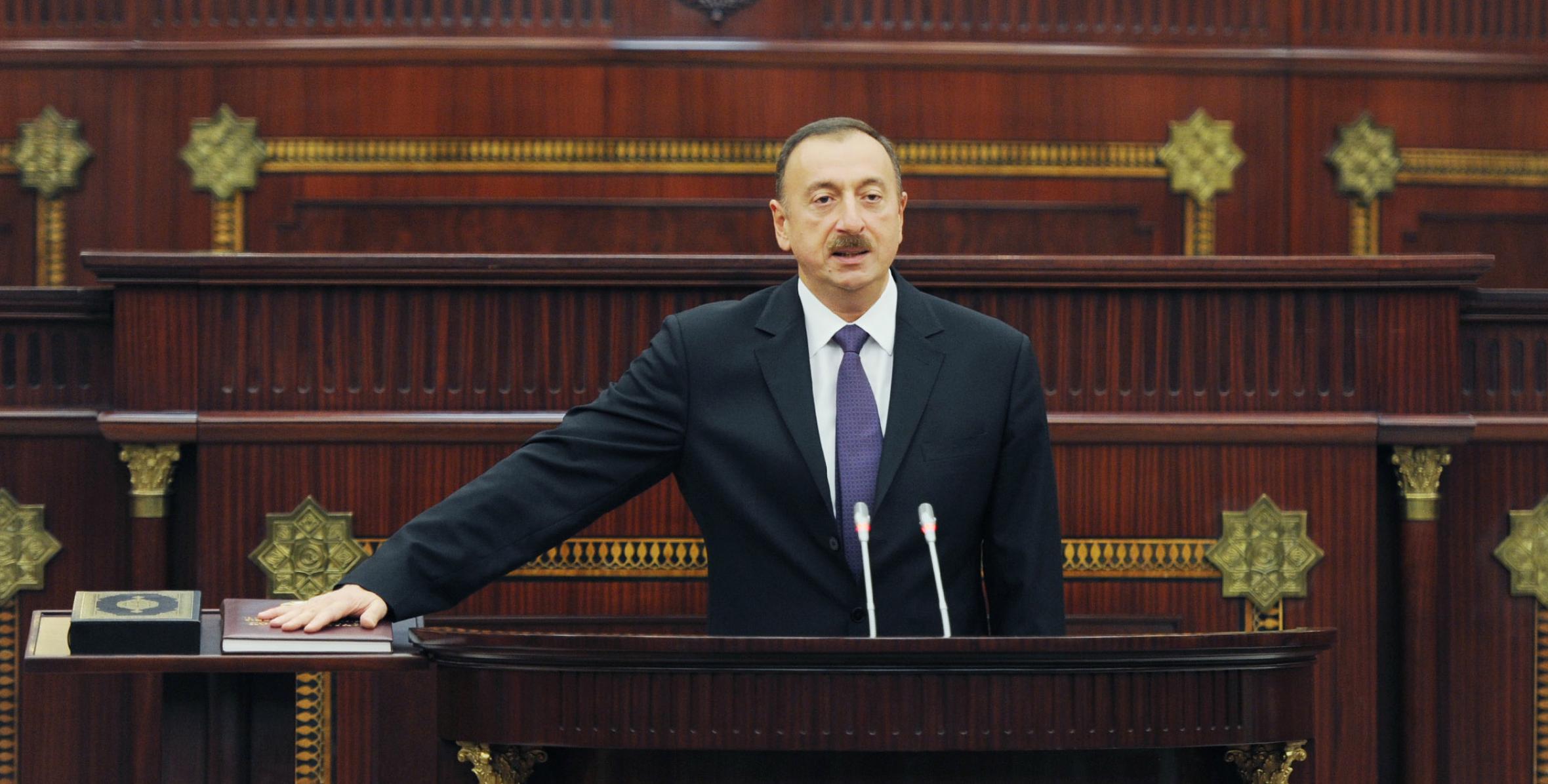 Состоялась торжественная инаугурация Ильхама Алиева, избранного Президентом Азербайджанской Республики