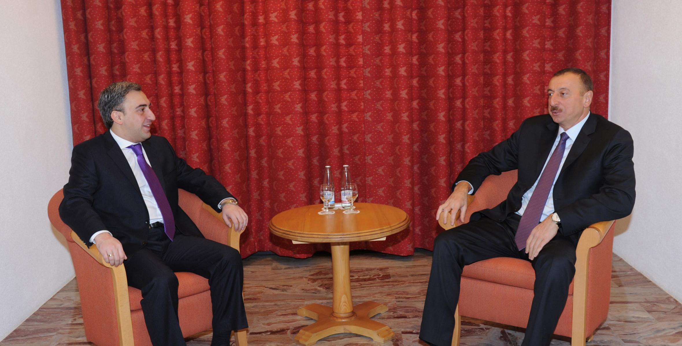 Состоялась встреча Ильхама Алиева с премьер-министром Грузии Никой Гилаури