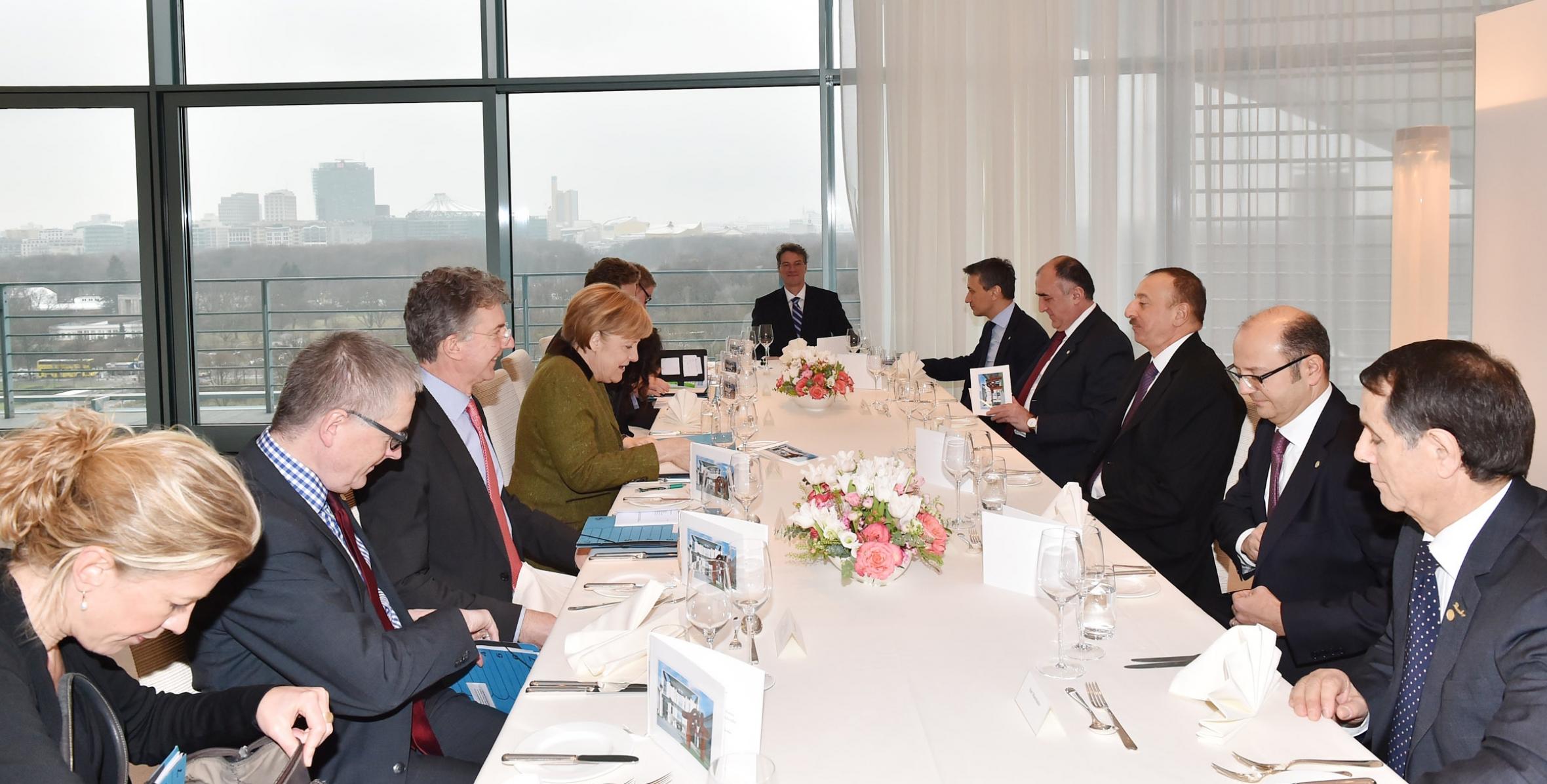 Ilham Aliyev met German Chancellor Angela Merkel