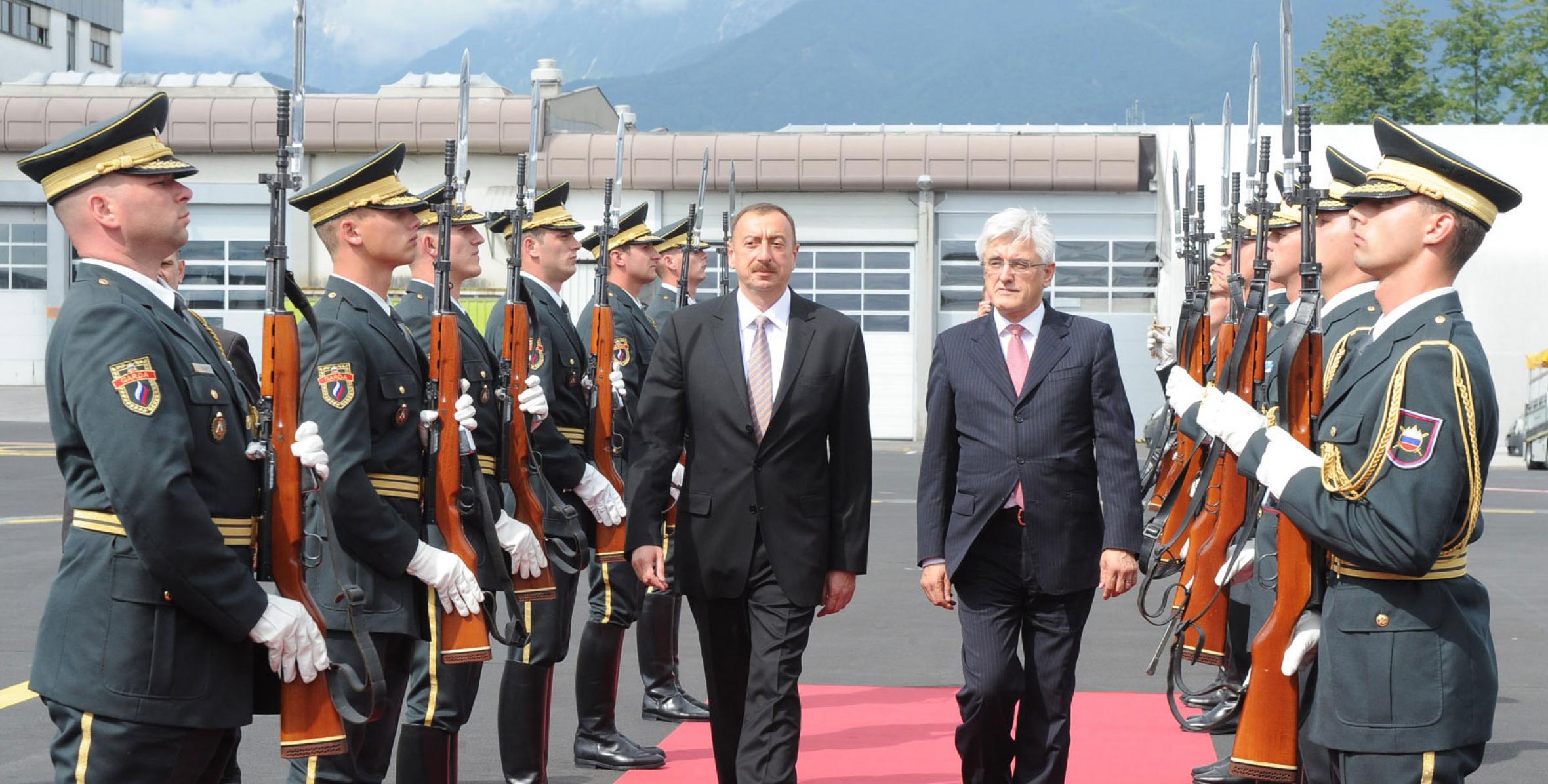 Завершился официальный визит Ильхама Алиева в Республику Словения