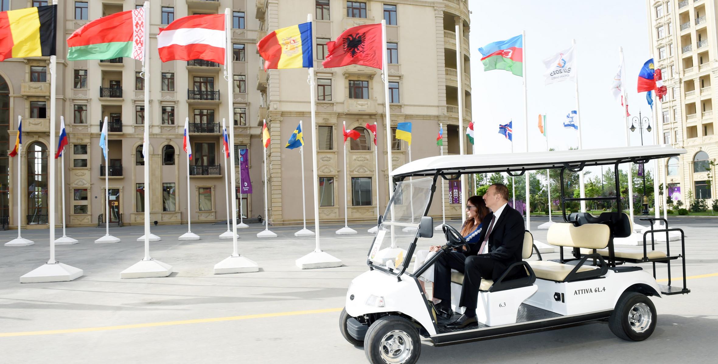 Ilham Aliyev attended the opening of the Athletes and Media Villages of the first European Games