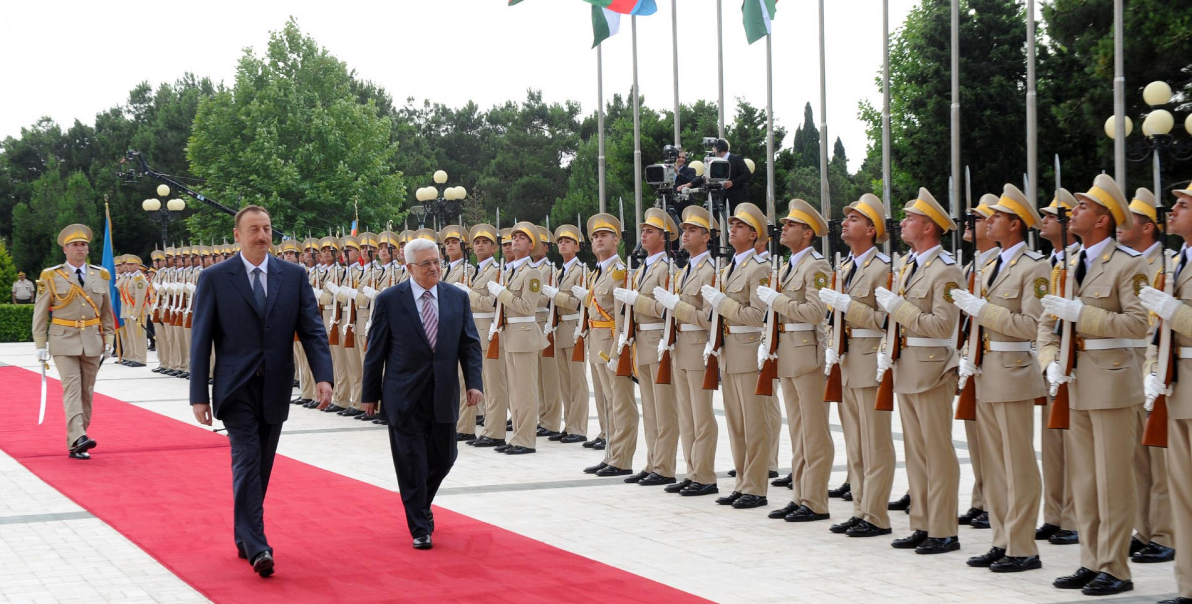 Official welcoming ceremony of President of the State of Palestine Mahmoud Abbas was held