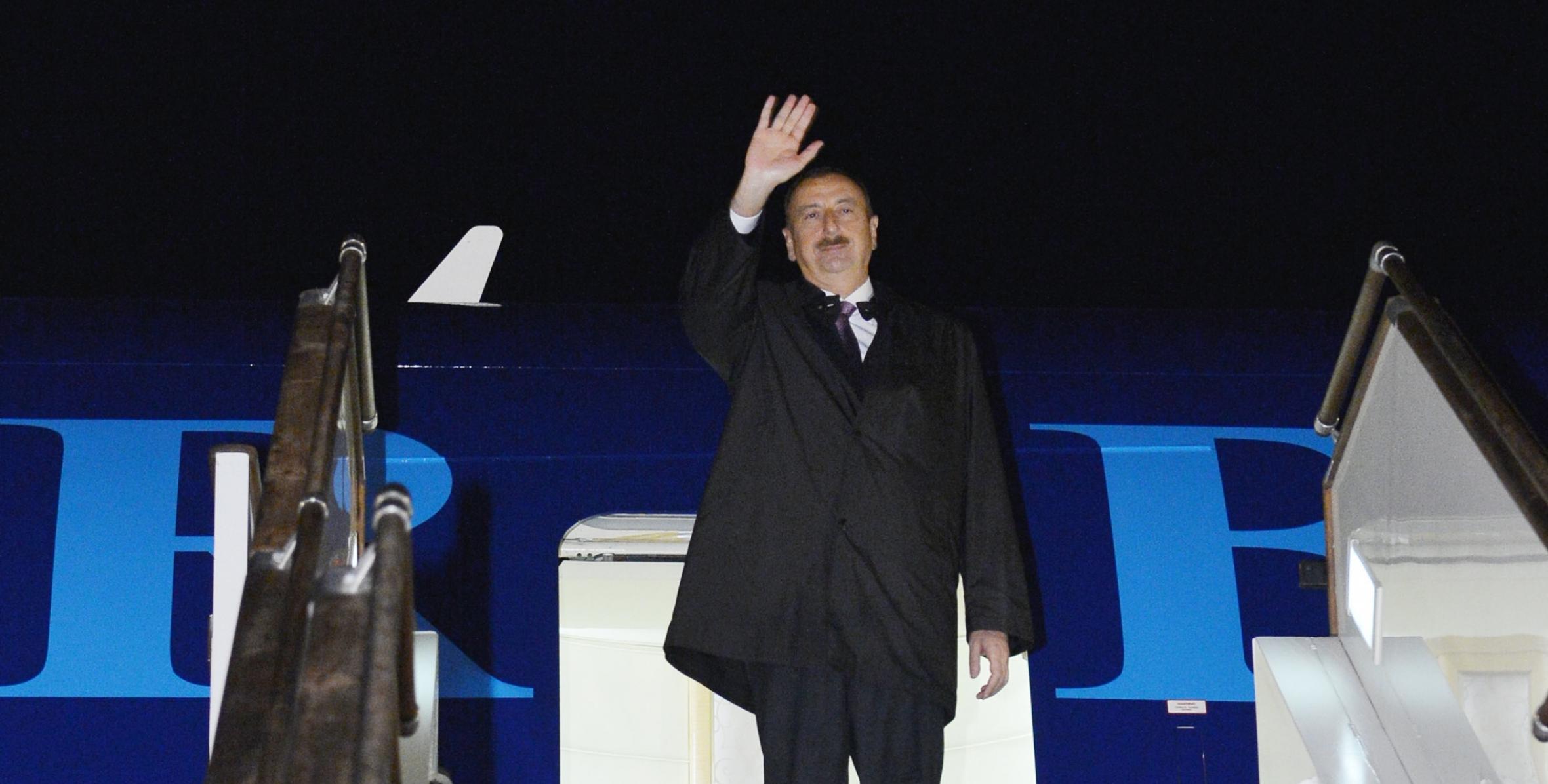 Ilham Aliyev goes to the Republic of Turkey on an official visit