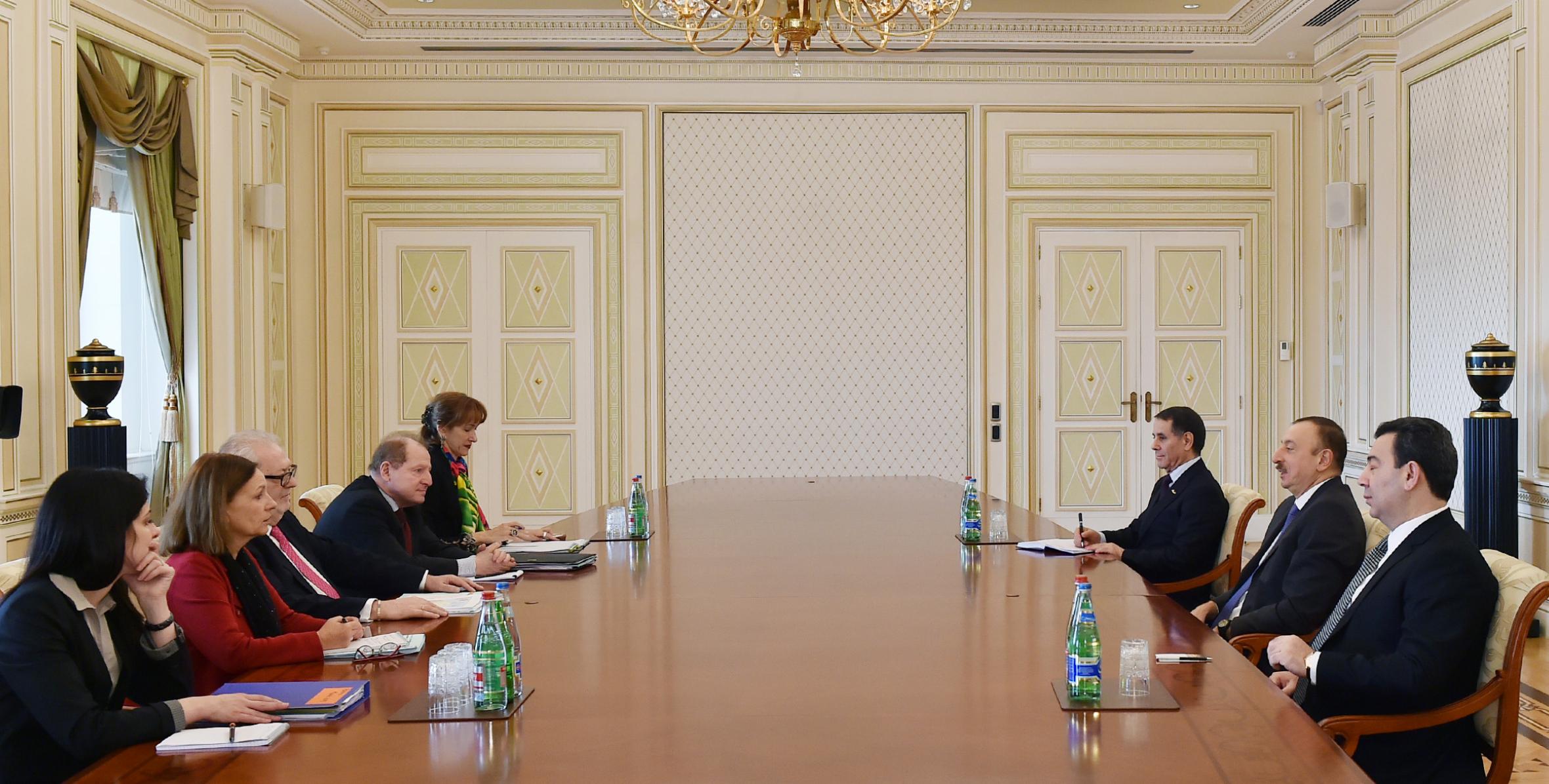 Ильхам Алиев принял делегацию во главе с содокладчиком Мониторингового комитета ПАСЕ