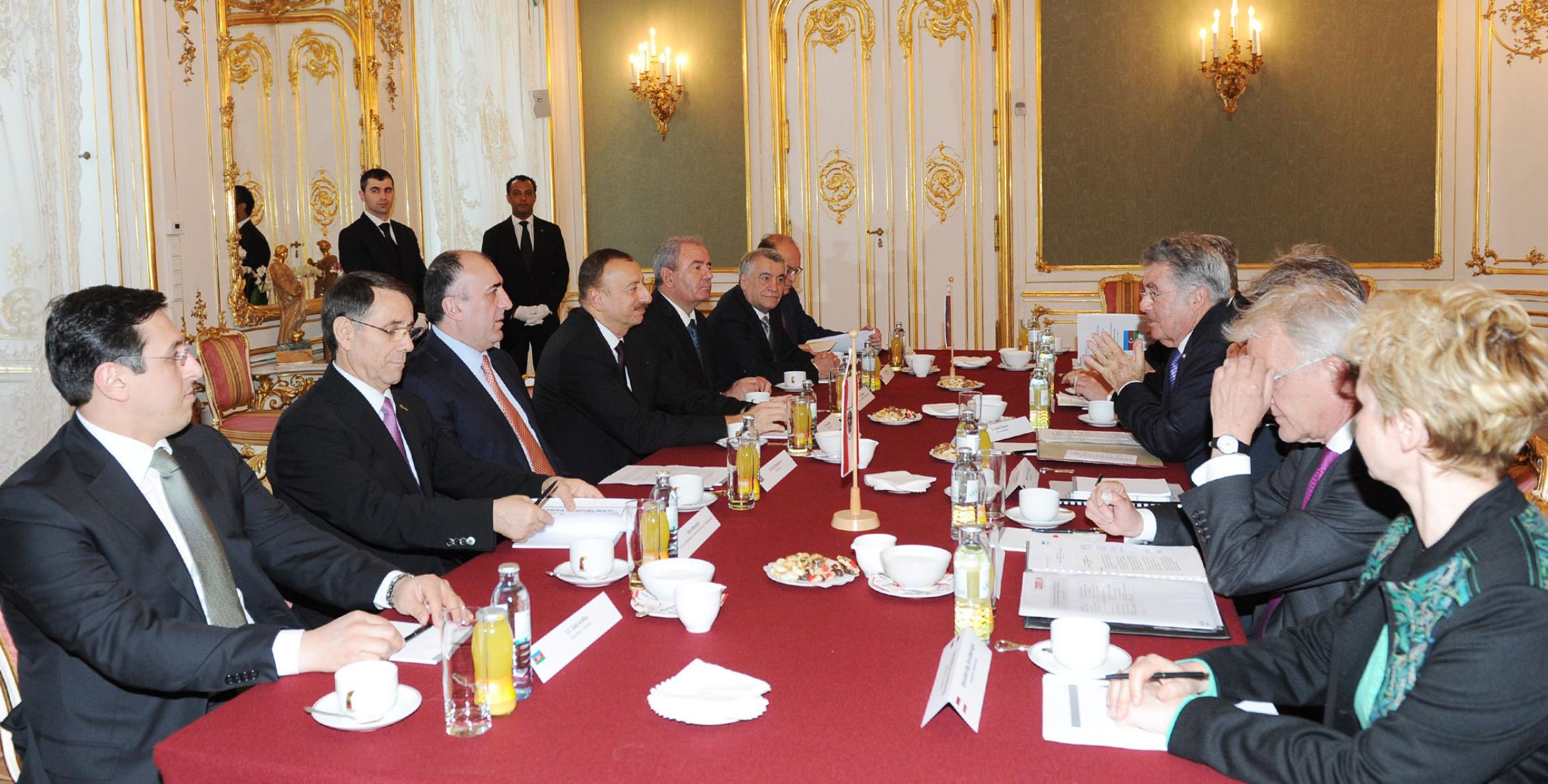 Presidents of Azerbaijan and Austria held a meeting in an expanded format