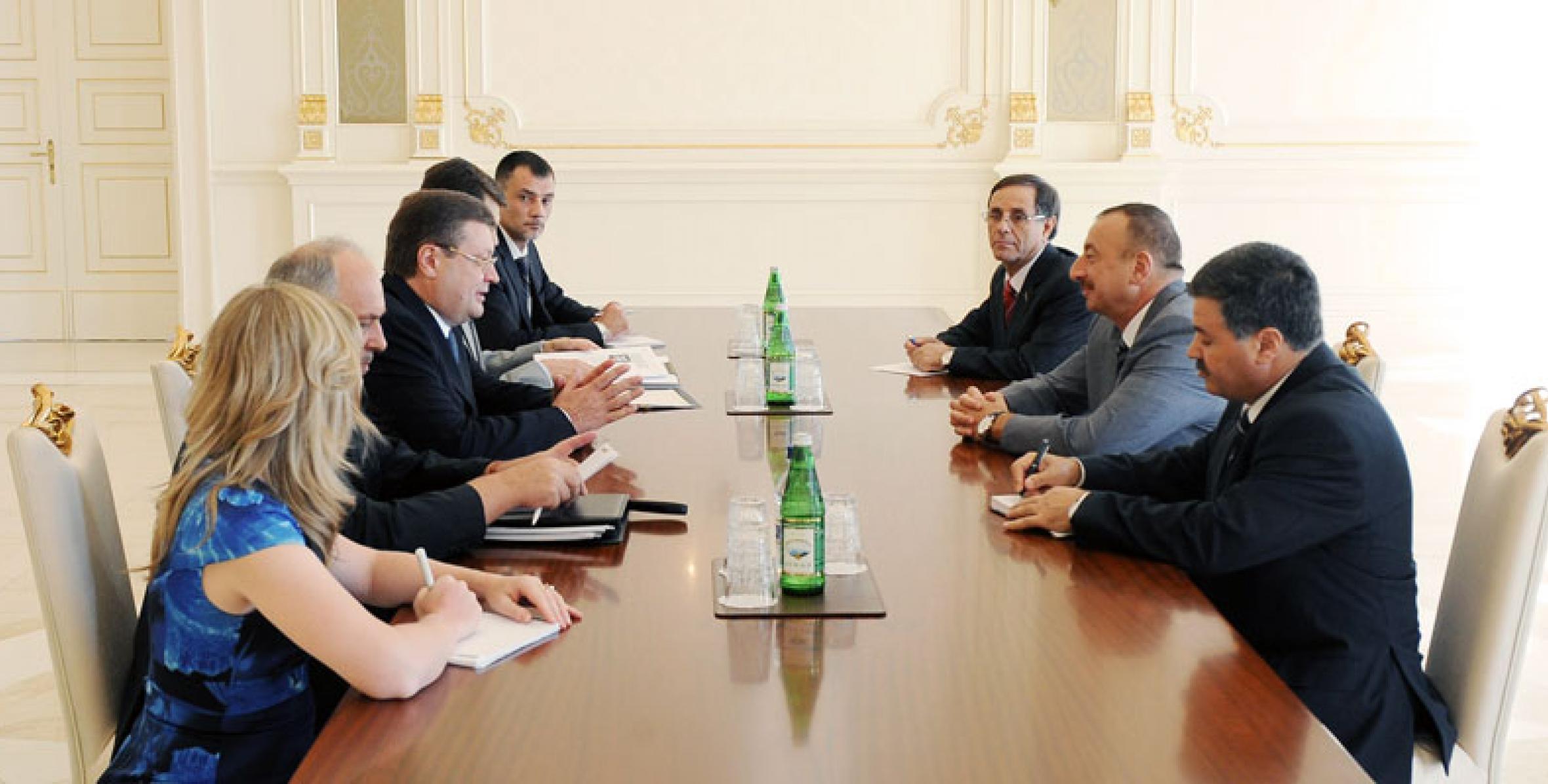 Ilham Aliyev received the Ukrainian Minister of Foreign Affairs