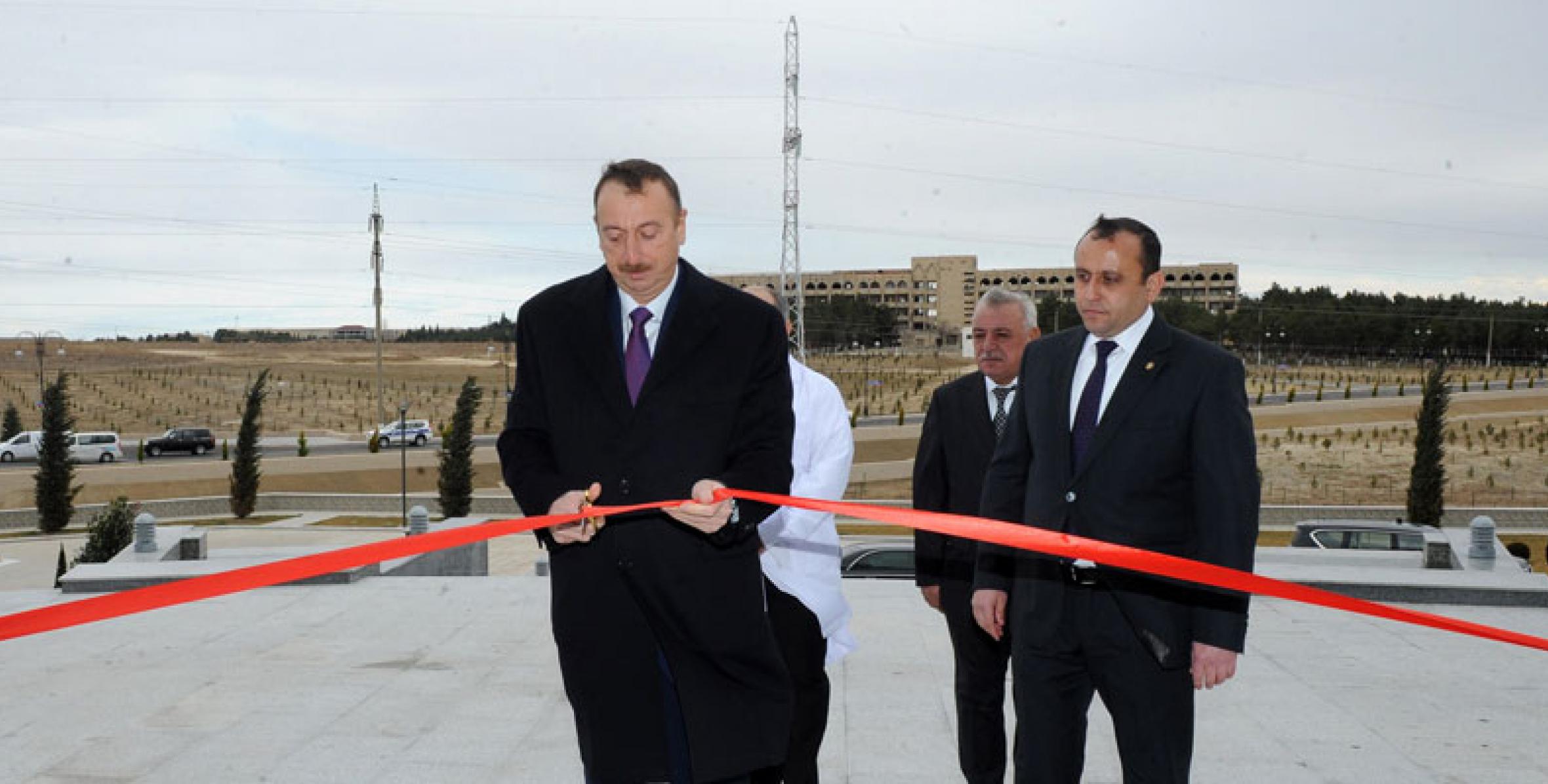 Ilham Aliyev participated at the opening of Gashalty resort site in Naftalan