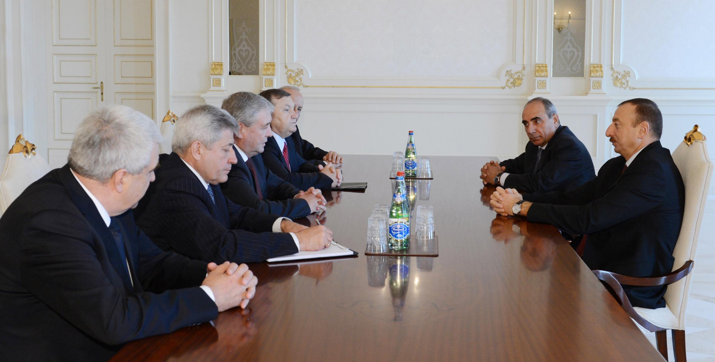 Ильхам Алиев принял делегацию во главе с первым заместителем премьер-министра Беларуси