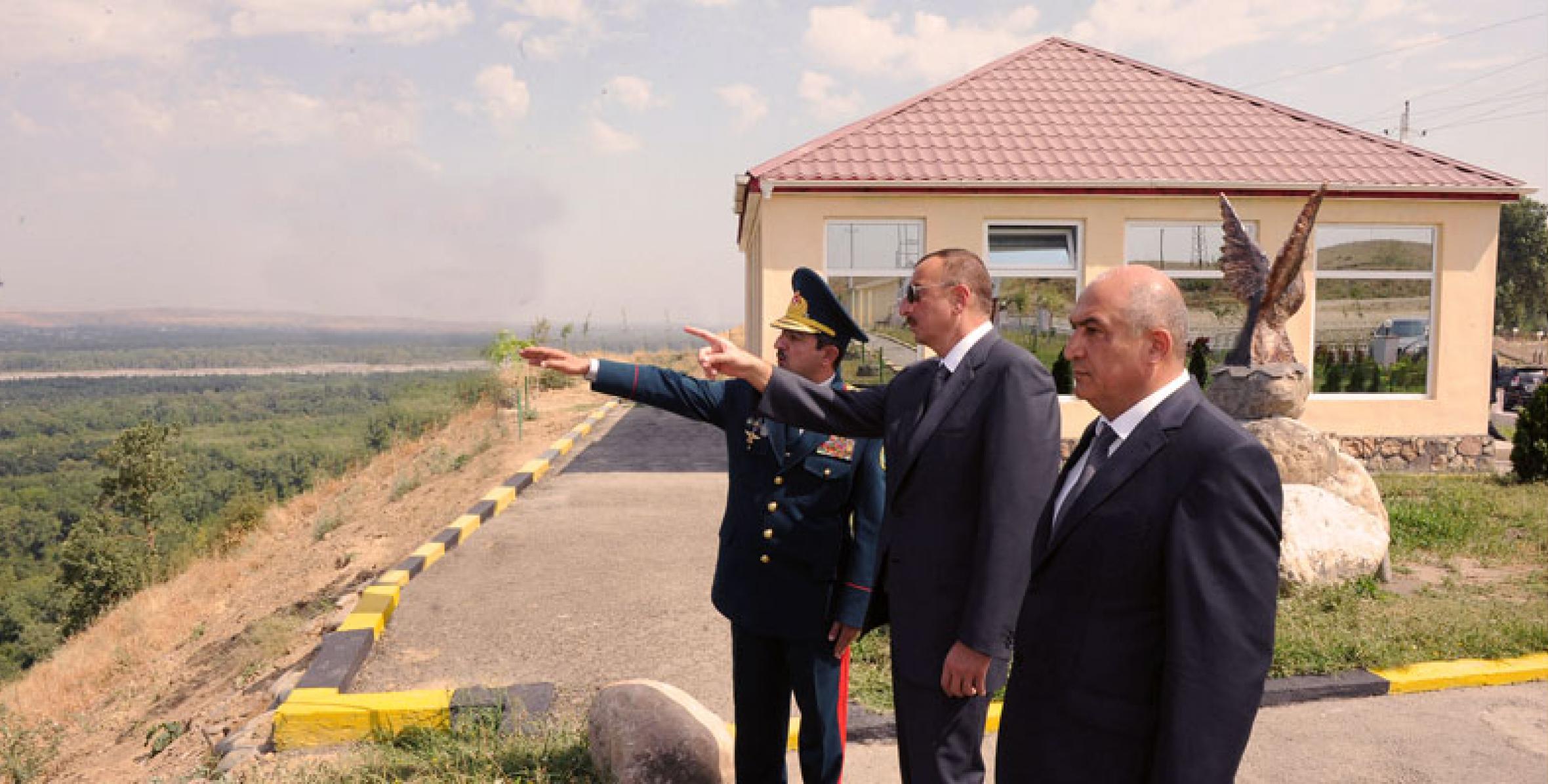 Ильхам Алиев побывал на новопостроенной пограничной заставе «Юхары Зейхур»