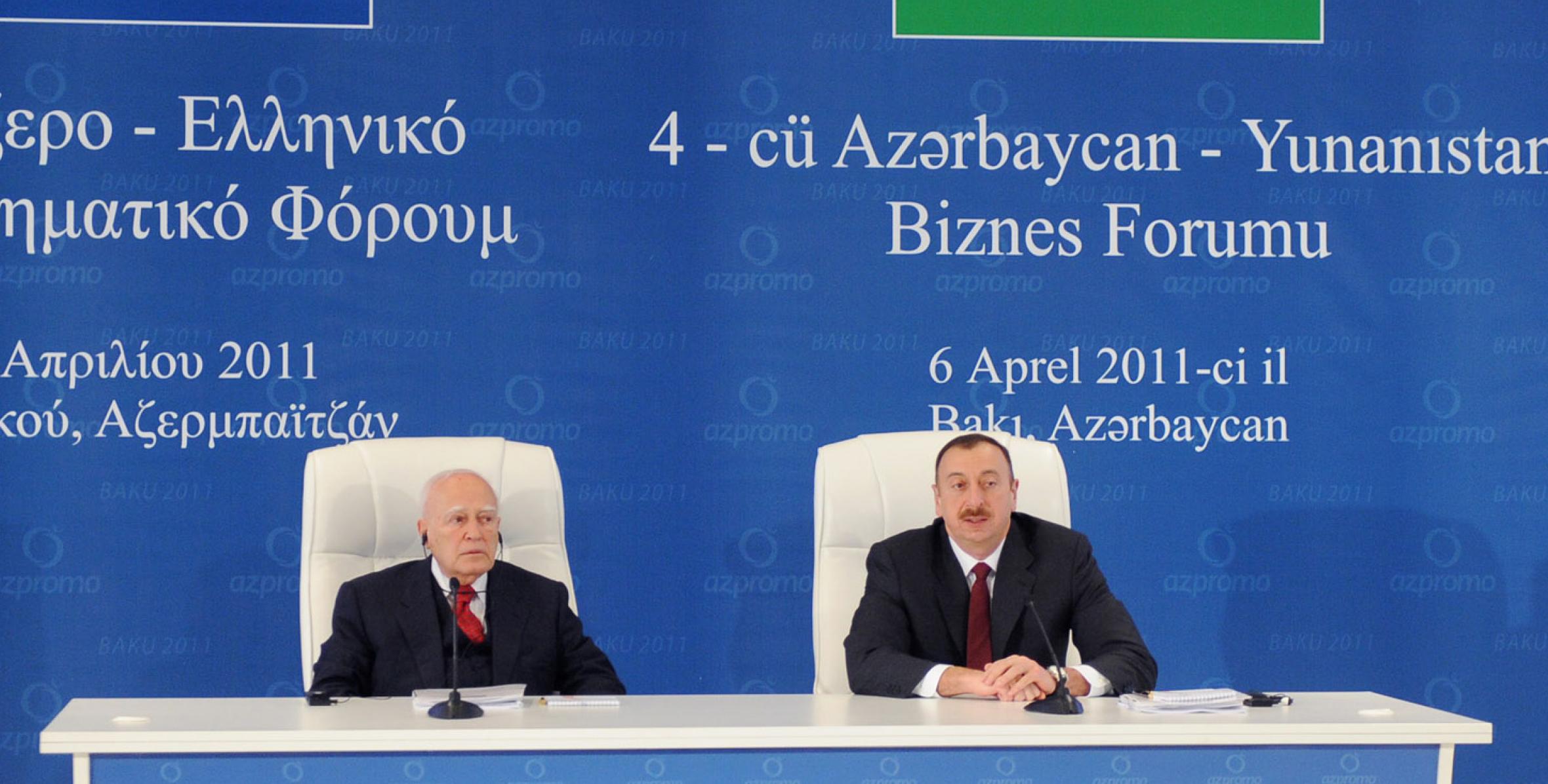 Fourth Azerbaijani-Greek business forum was held in Baku