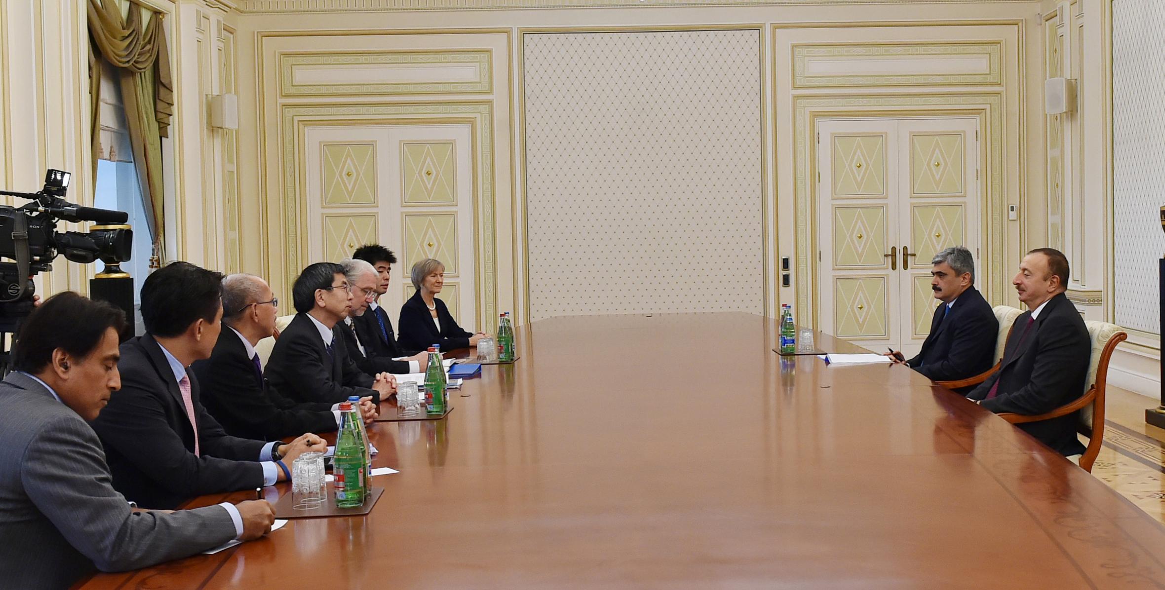 Ilham Aliyev received a delegation led by the President of the Asian Development Bank