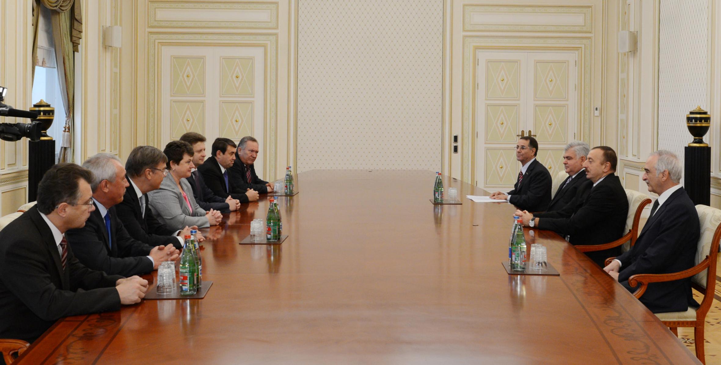 Ilham Aliyev received a delegation led by the Deputy Chairperson of the Federation Council of the Russian Federal Assembly and co-chair of the Azerbaijani-Russian inter-parliamentary commission