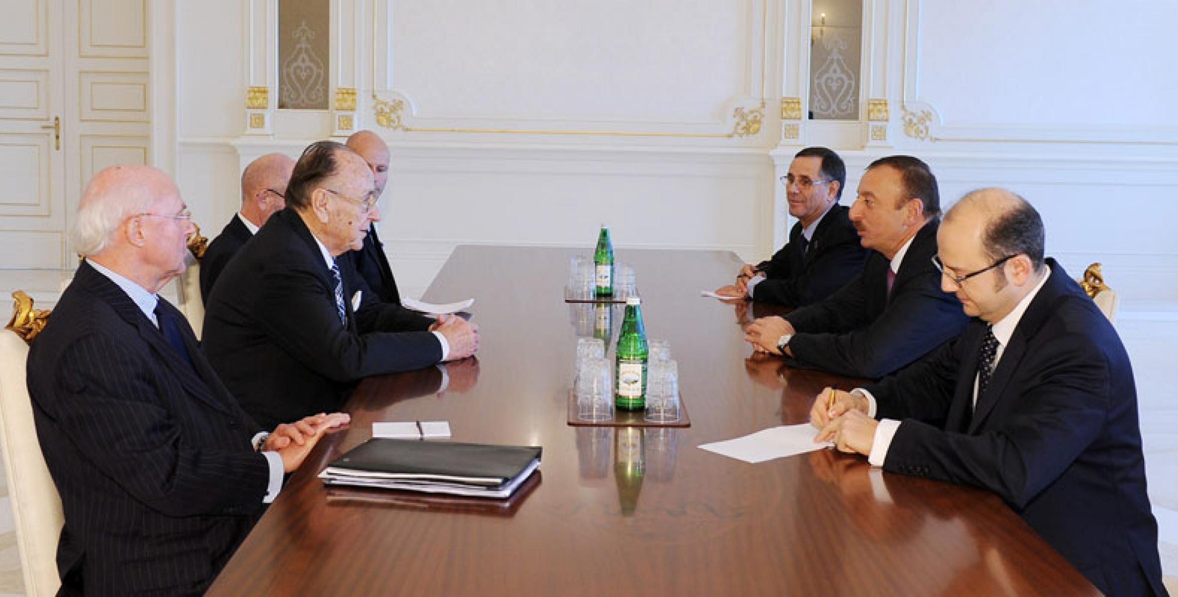 Ilham Aliyev received the former Foreign Minister of Germany, Hans-Dietrich Genscher