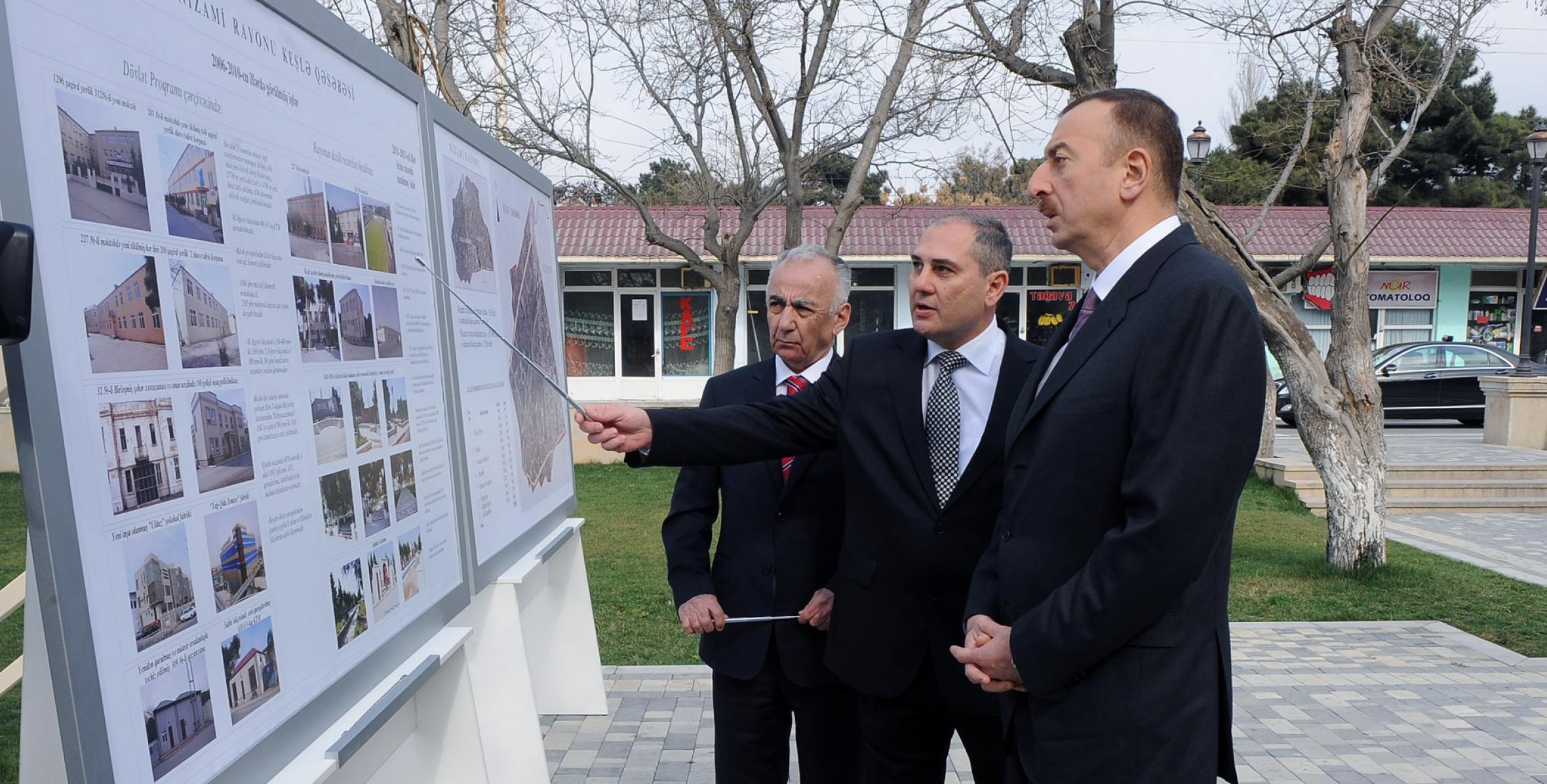 Ilham Aliyev examined the work carried out in Khatai and Nizami districts