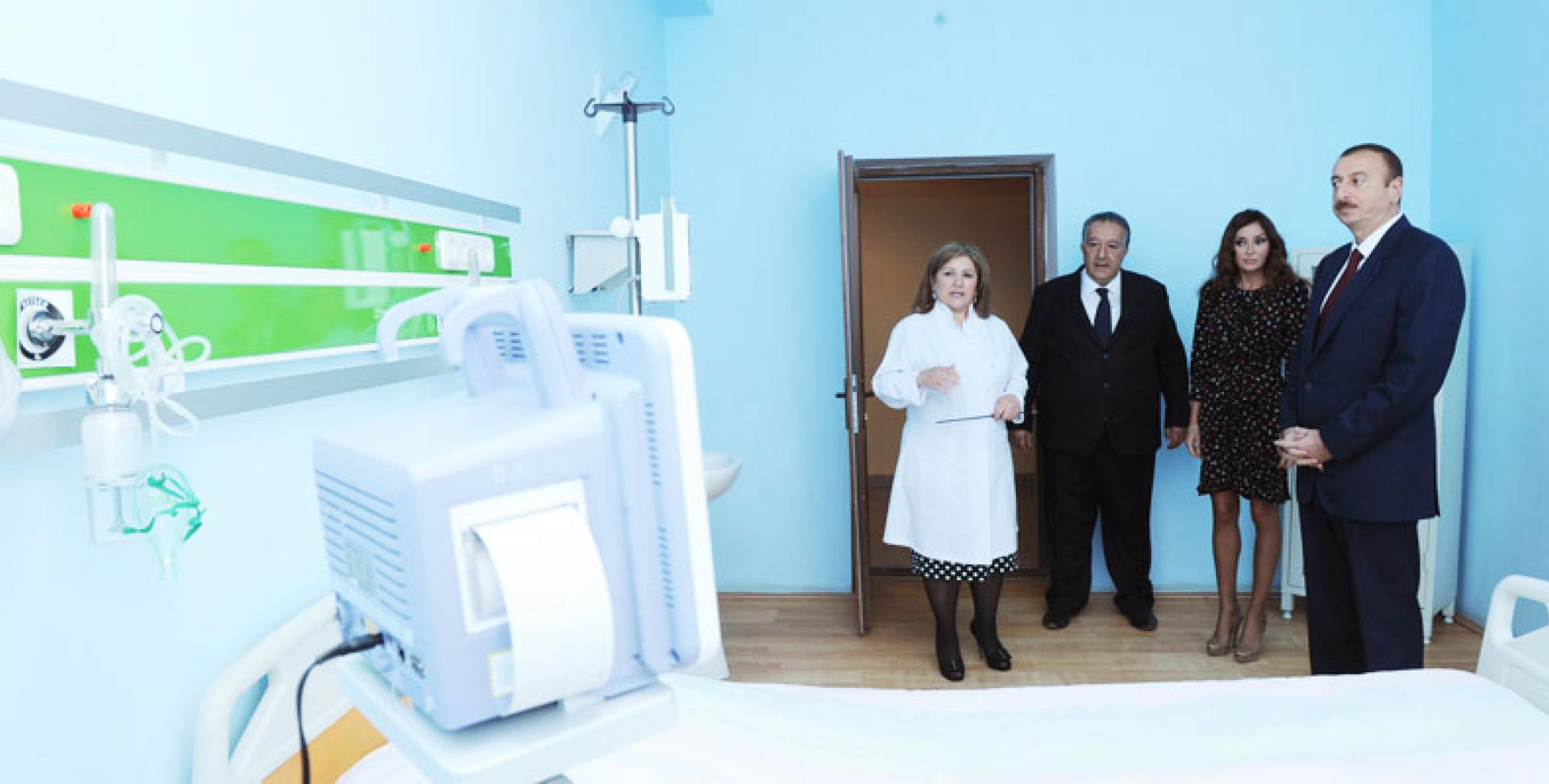 Ильхам Алиев принял участие в открытии нового здания Агдамской районной центральной больницы