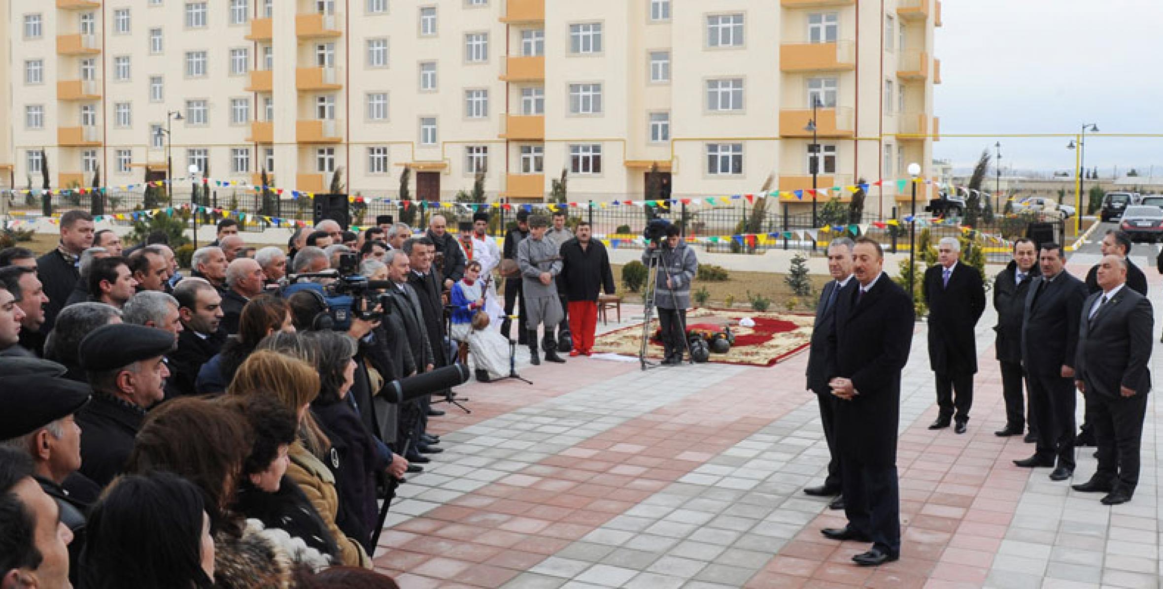 Speech by Ilham Aliyev at the opening of a new settlement for IDPs in Goranboy