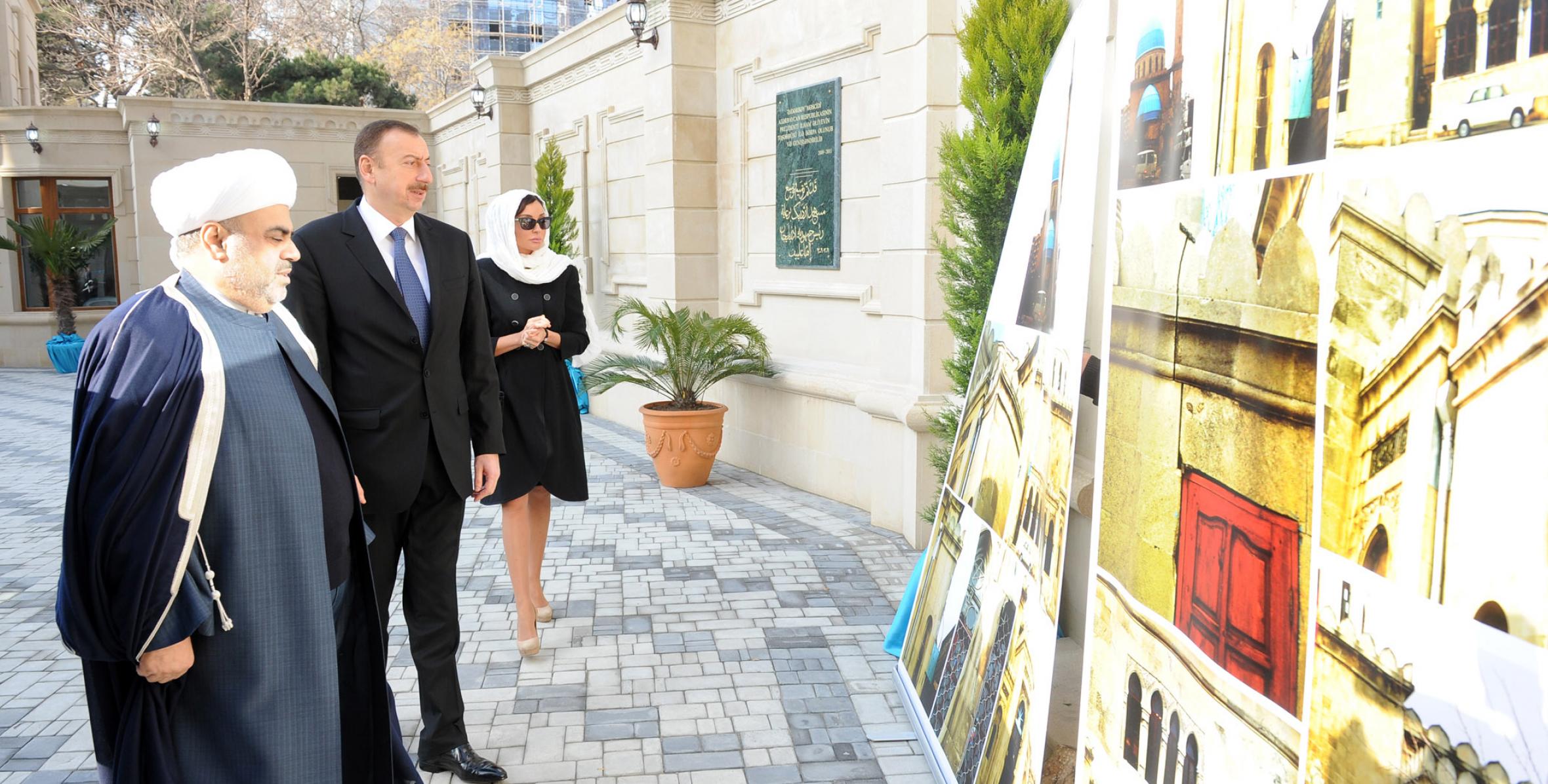 Ilham Aliyev attended the opening of the Ajdarbay Mosque in Baku after major overhaul and reconstruction