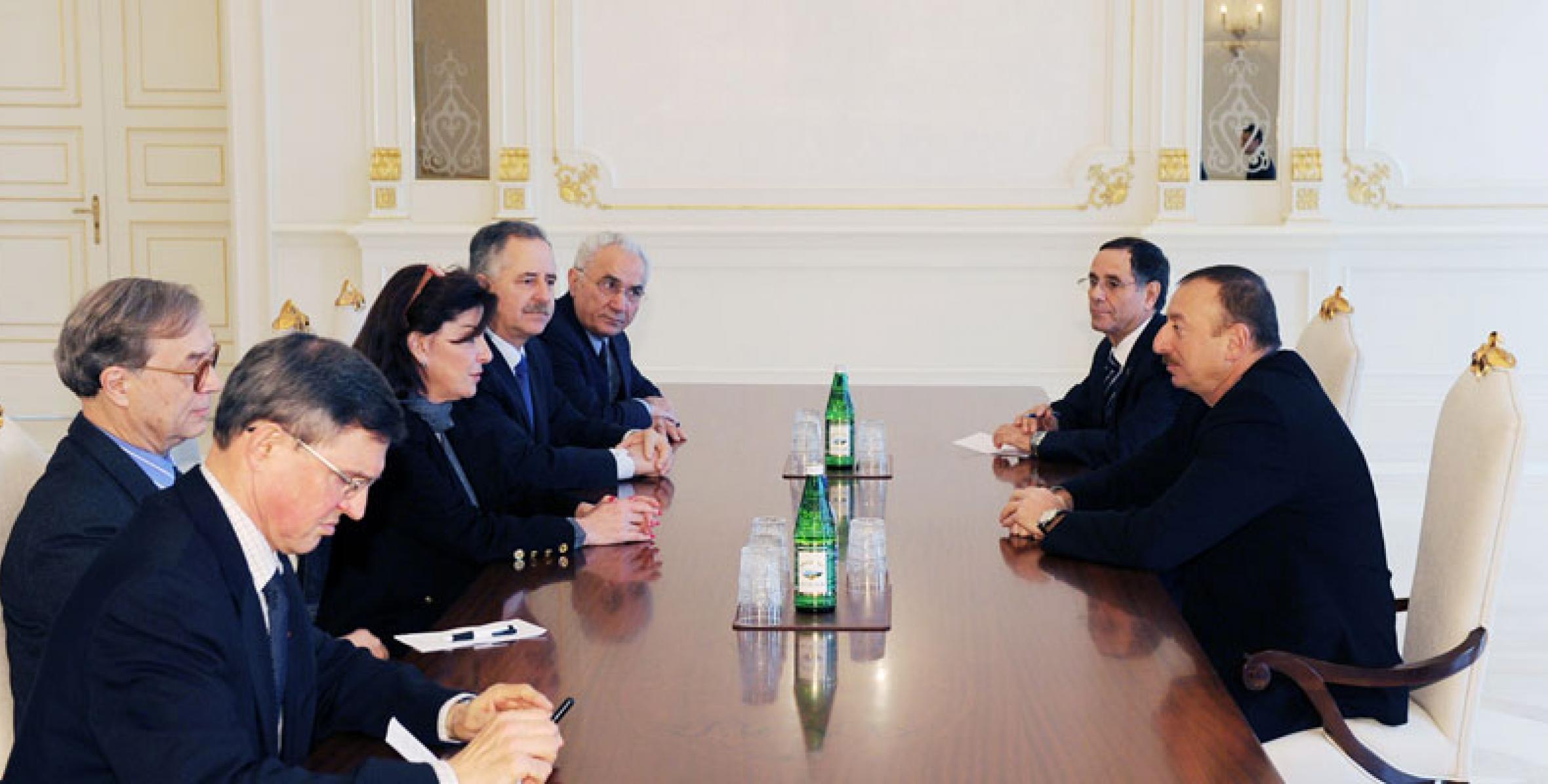 Ilham Aliyev received a delegation of French Senate