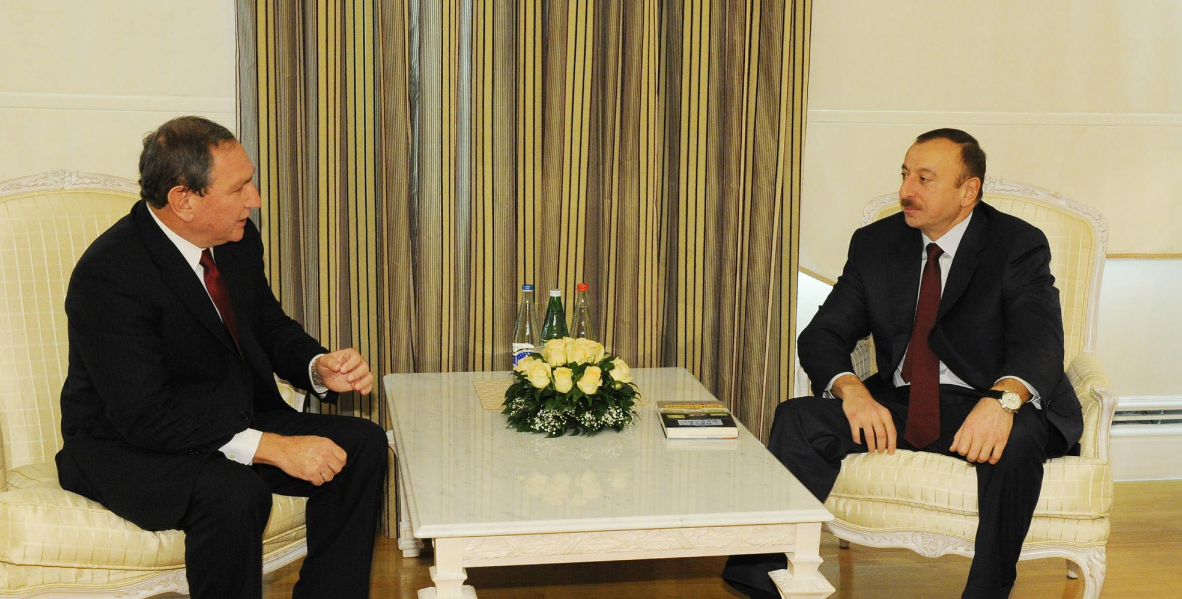 Ilham Aliyev received the founder and chief executive officer of the Stratfor private intelligence corporation, George Friedman