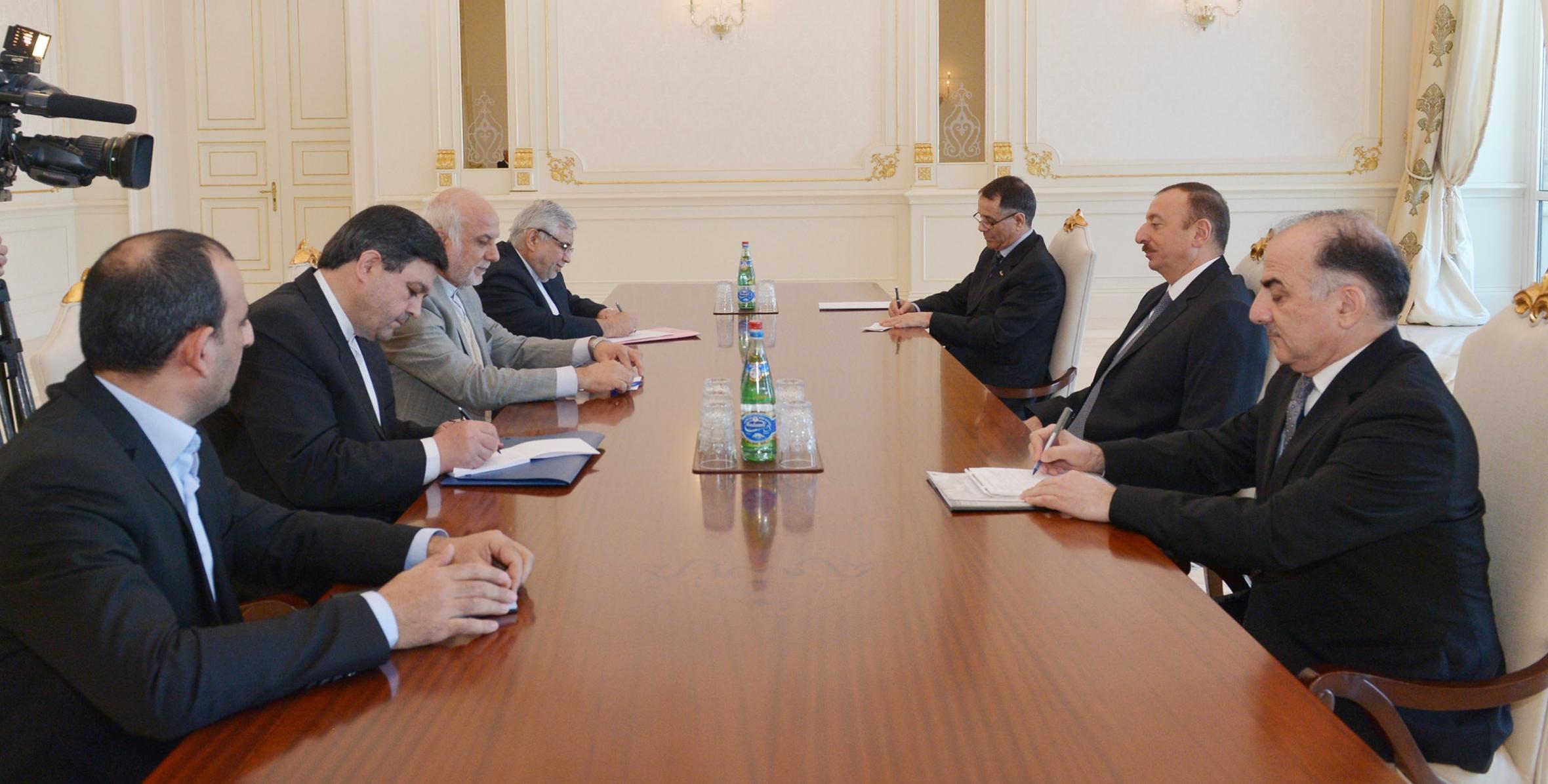 Ильхам Алиев принял делегацию  во главе с заместителем министра иностранных дел Ирана